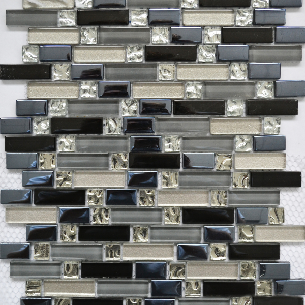 Venis Black Glass Gloss 30x30cm