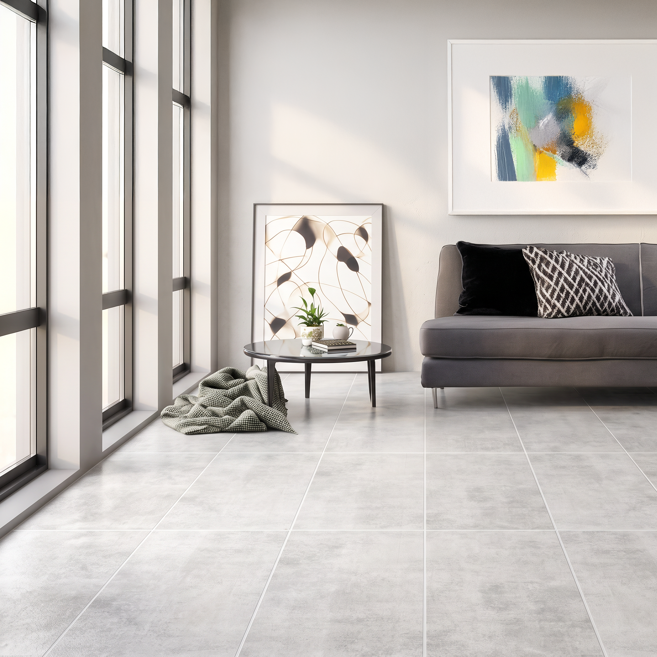 Veneto Grey Modern Textured Porcelain Tile 30x60cm