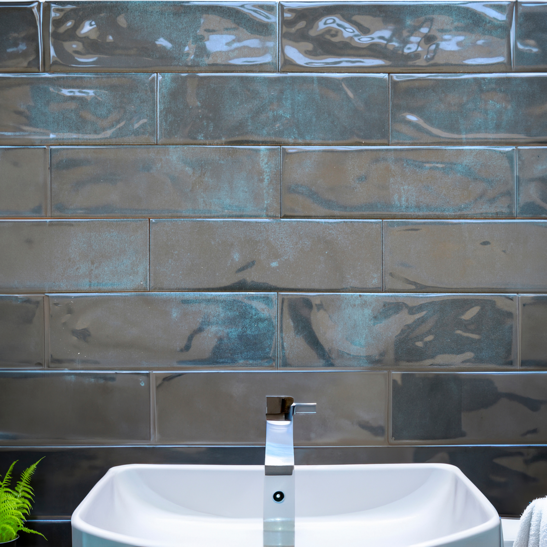 Vieste Turquoise Ceramic Gloss 10x30cm