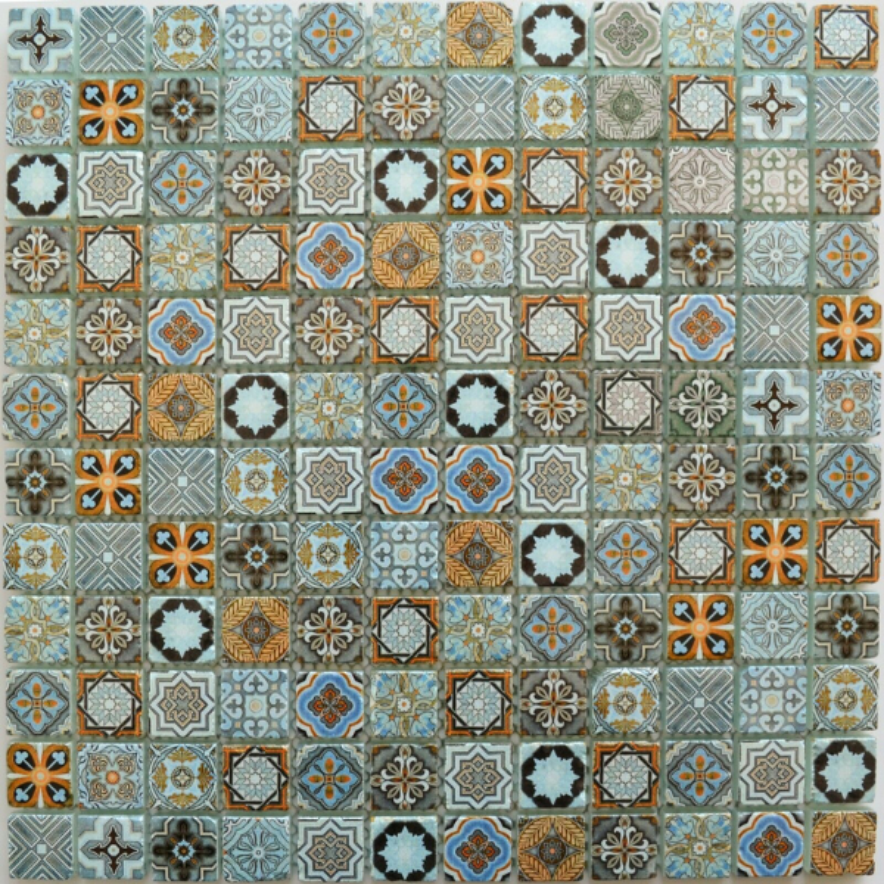 Victorian Platinum Glass Polished 30x30cm