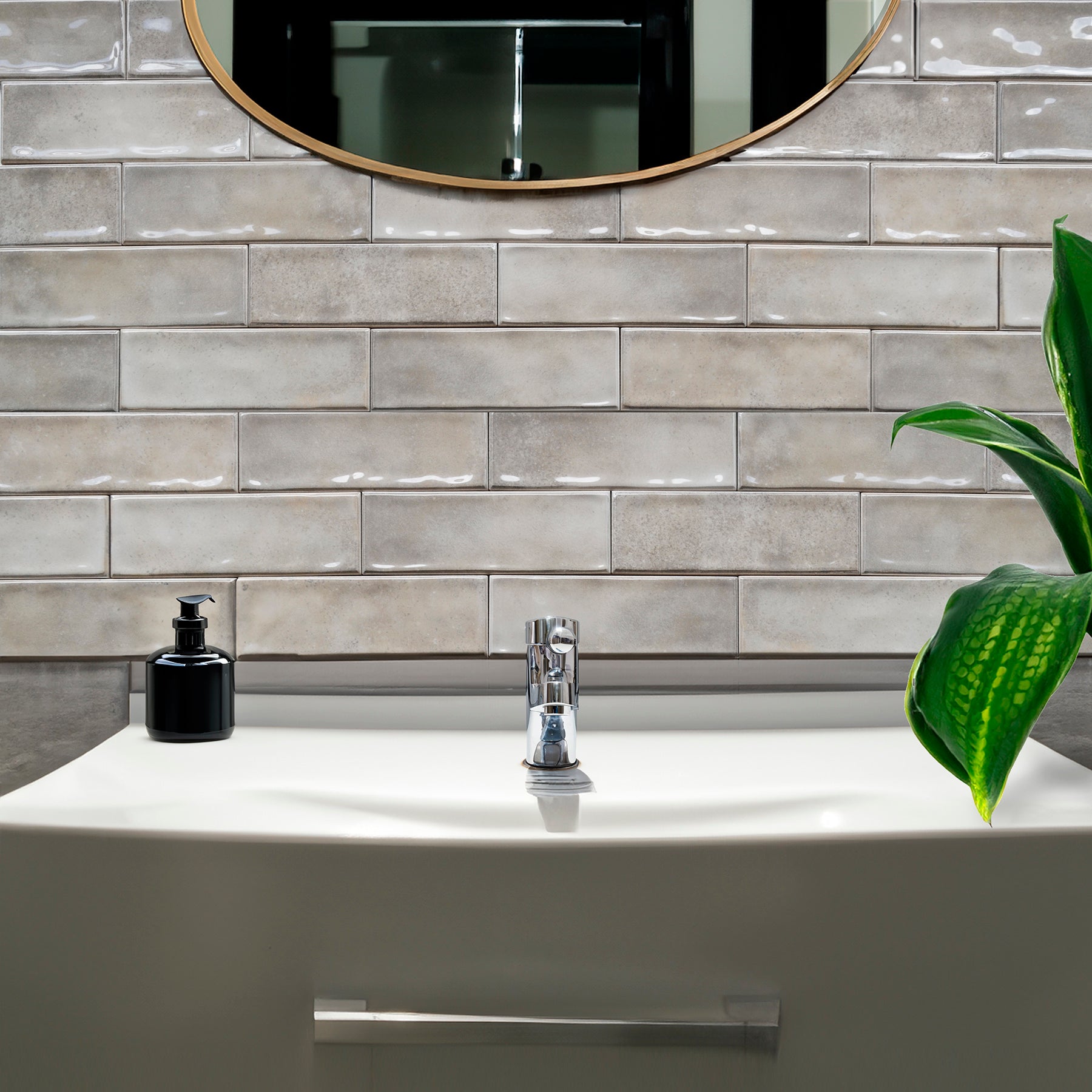 Vista Griege Ceramic Gloss 6.5x20cm