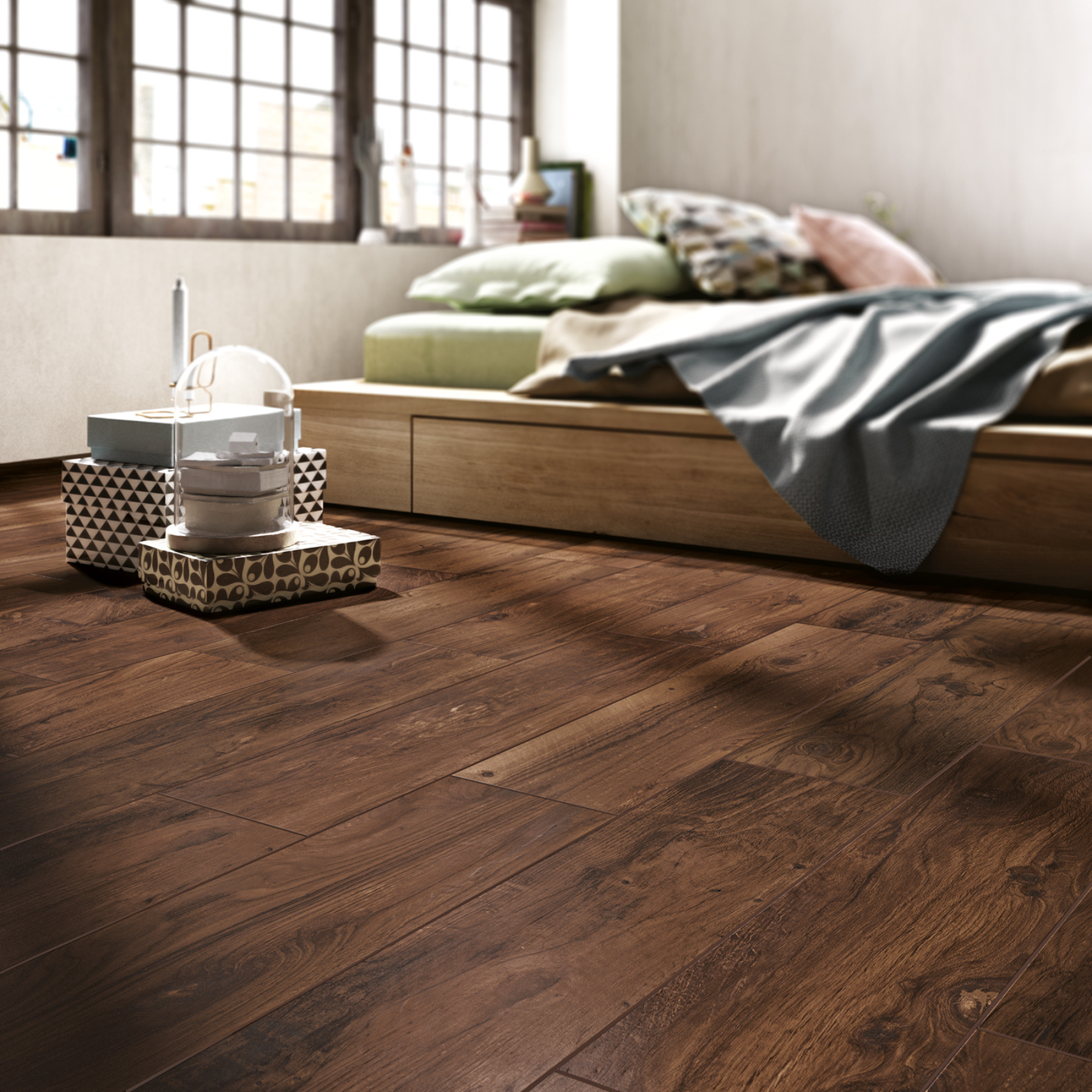 Woburn Walnut Porcelain Matt 20x120cm