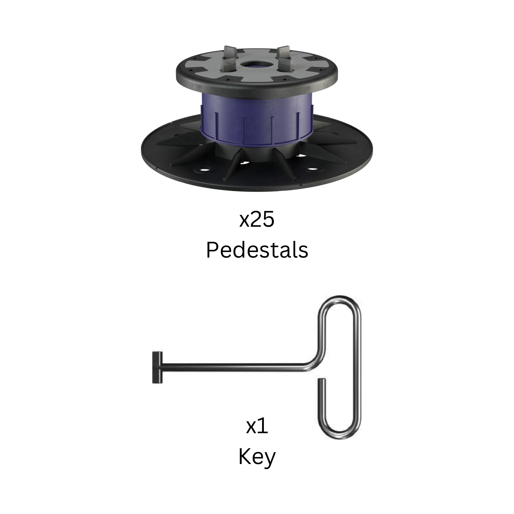 Peygran XSP5 Pro 80-120mm Pedestals (x25)