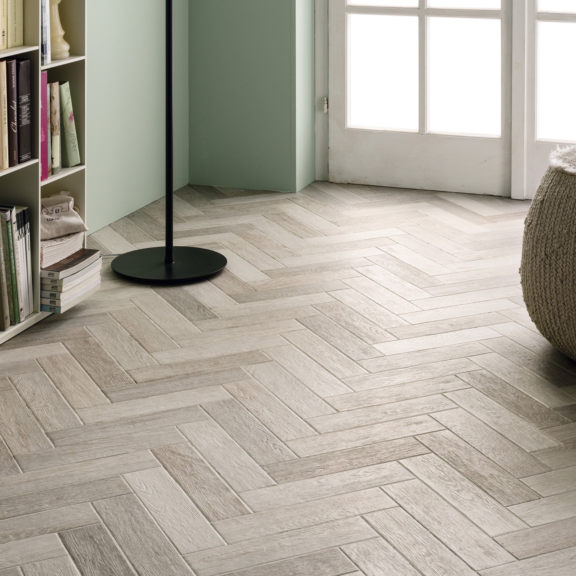 Parquet Blanc Italian Porcelain Wood Effect Tile 7x28cm