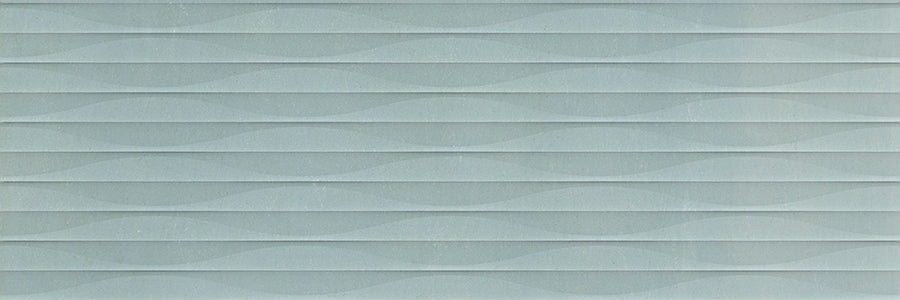 Titanium Aqua Blue 3D Gloss Ceramic Wall Tile 30x90cm
