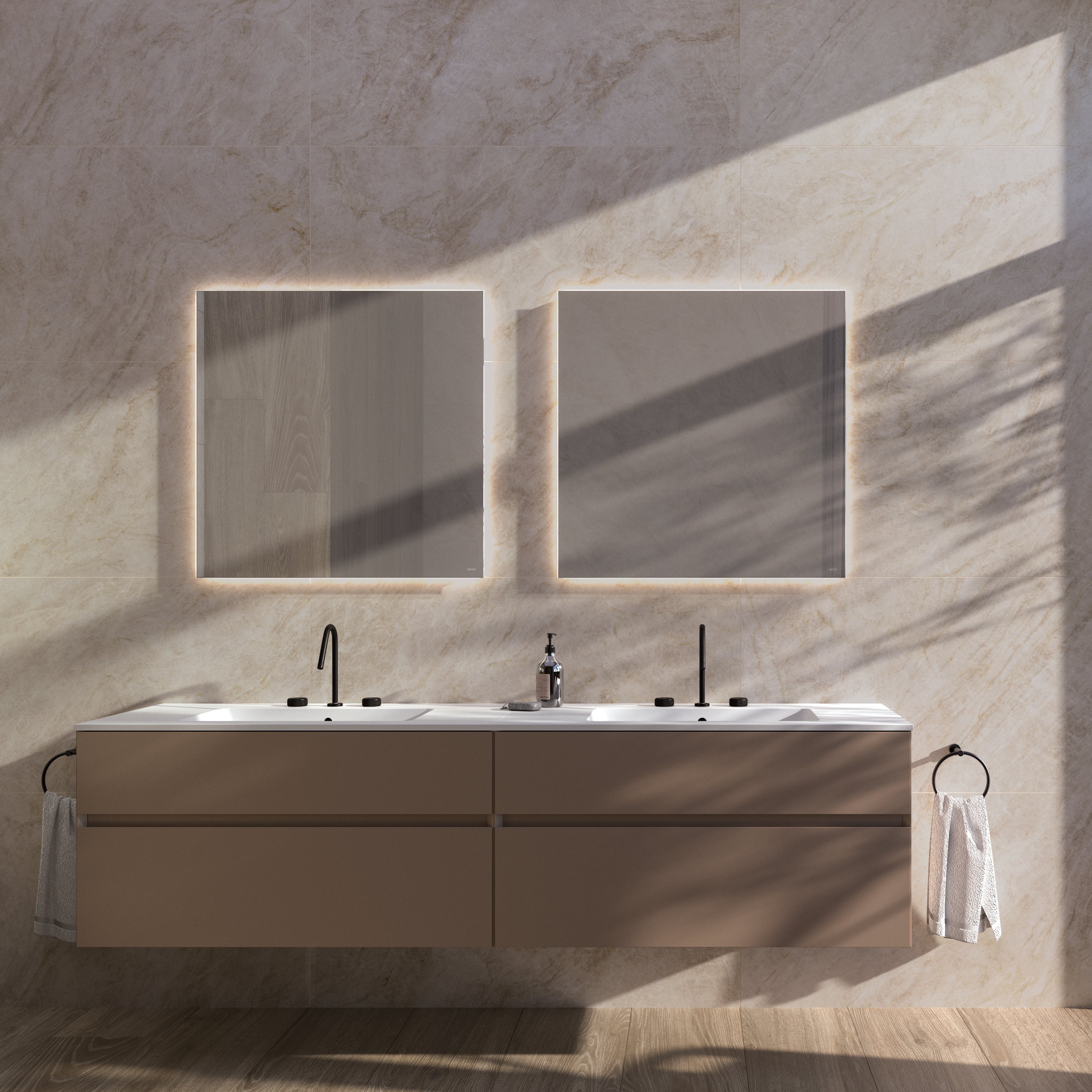 Tangier Ivory Matt Stone Effect Porcelain Tile 60x120cm