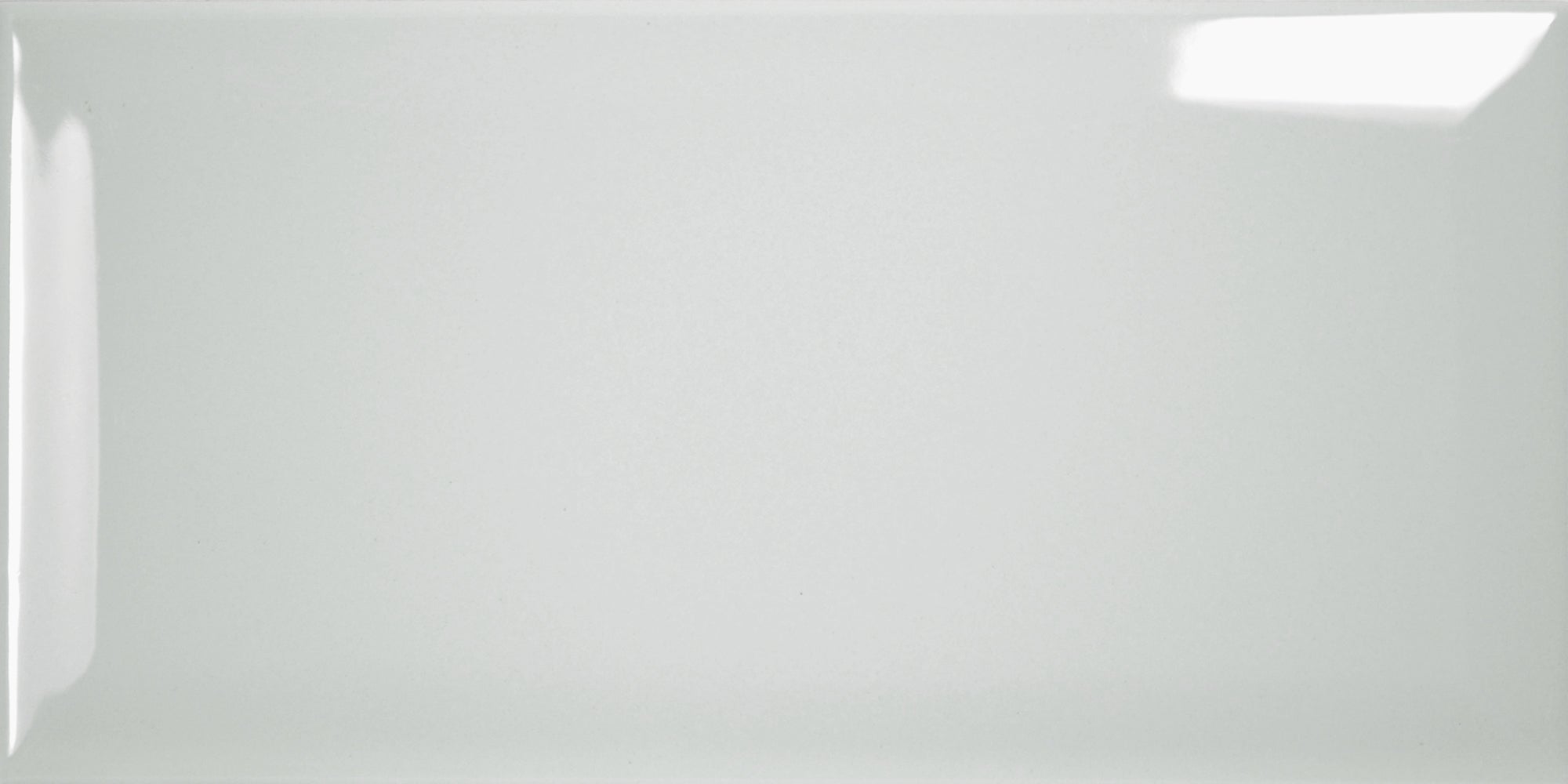 Prismatic Arctic Grey Bevel Ceramic Gloss Wall Tile 10x20cm