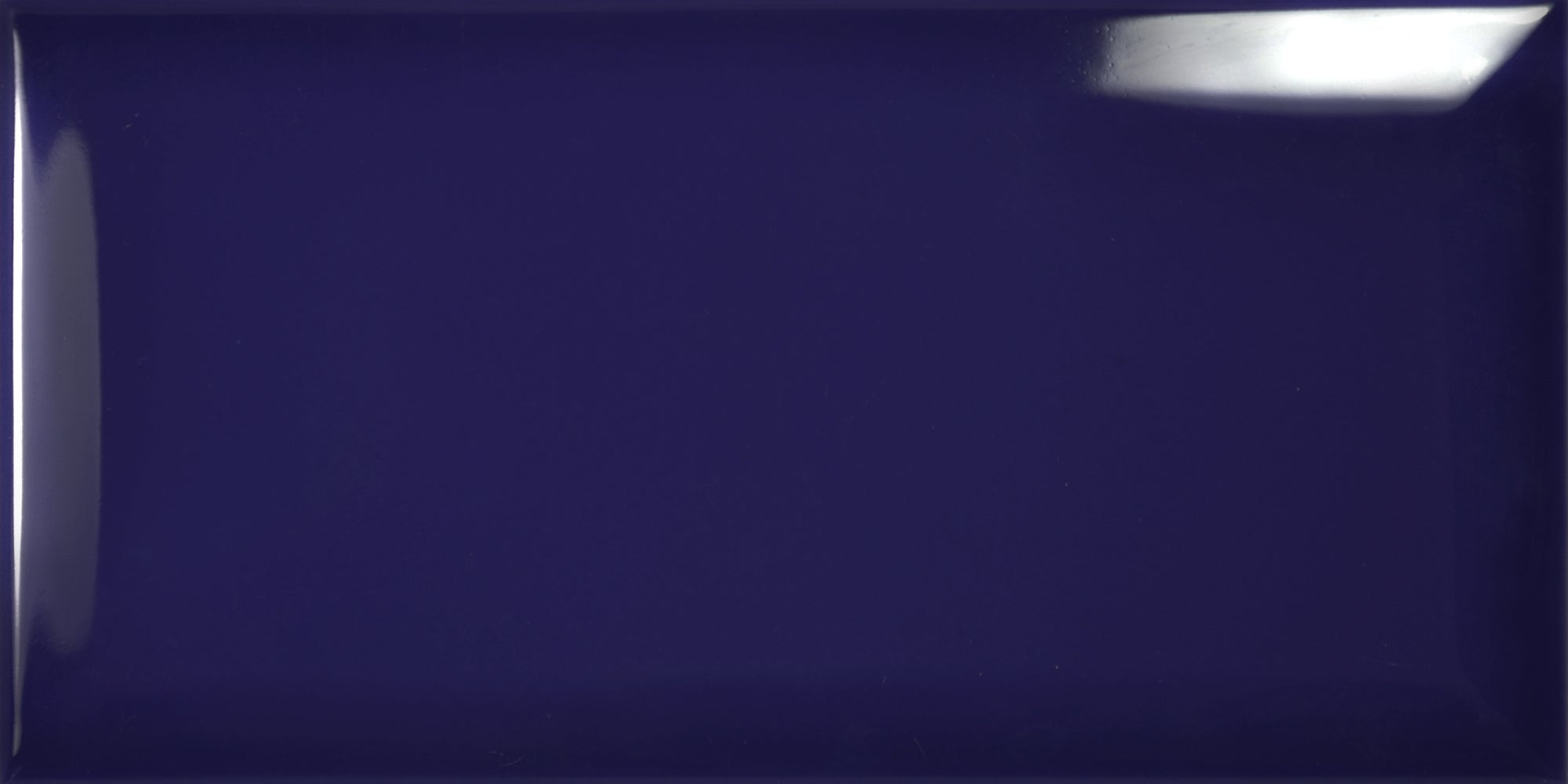 Prismatic Cobalt Blue Bevel Ceramic Gloss Wall Tile 10x20cm