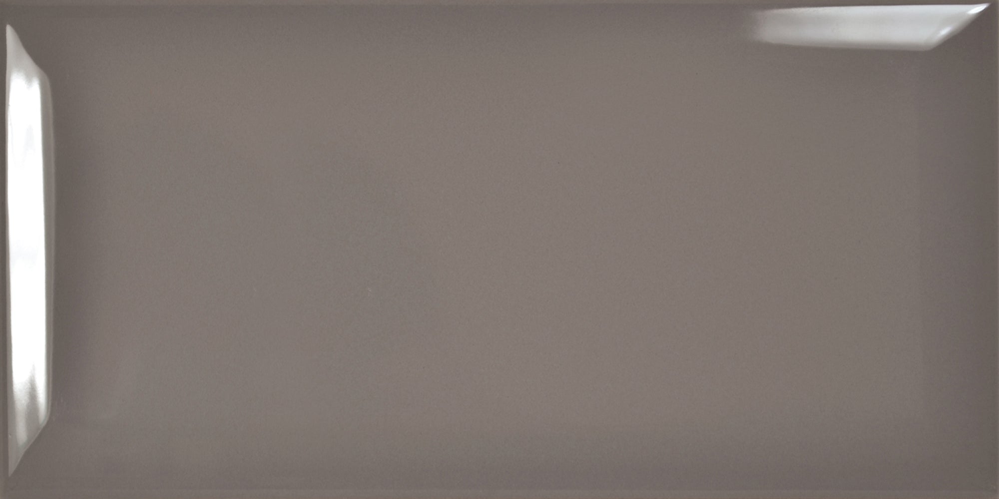Prismatic Plato Grey Bevel Ceramic Gloss Wall Tile 10x20cm
