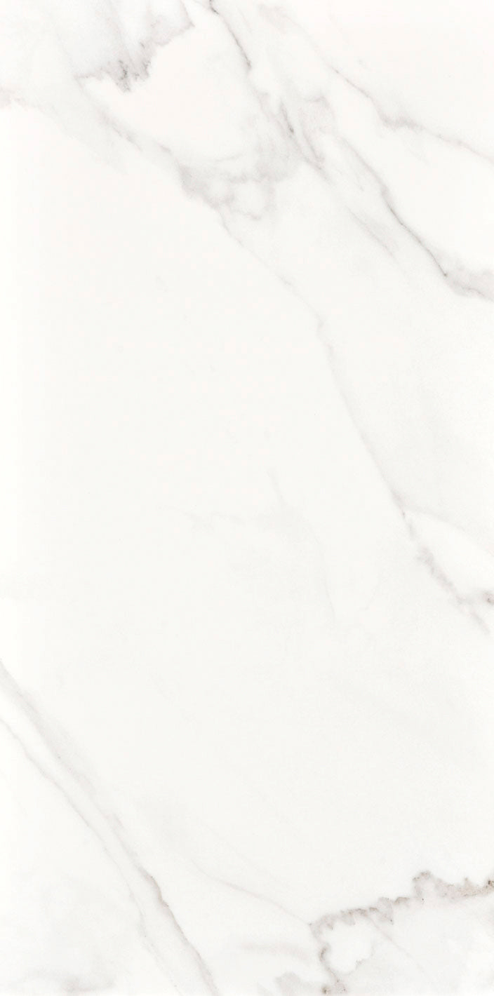 Serenity White Marble Effect Ceramic Gloss Wall Tile 30x60cm