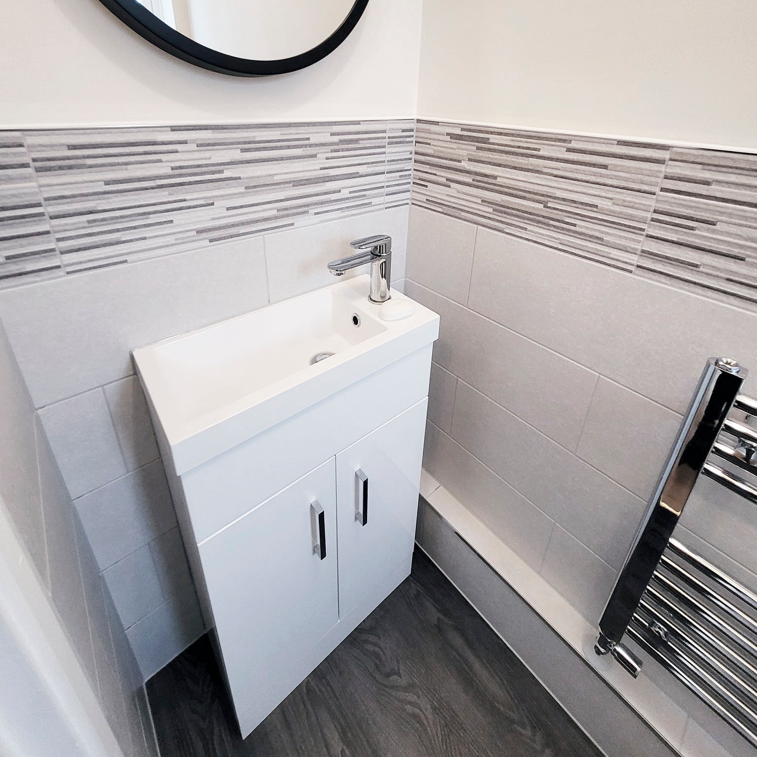 Que Bianco White Ceramic Matt Wall Tile 20x60cm