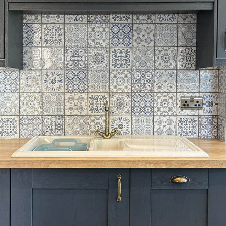 Paris Blue Ceramic Gloss 15x15cm