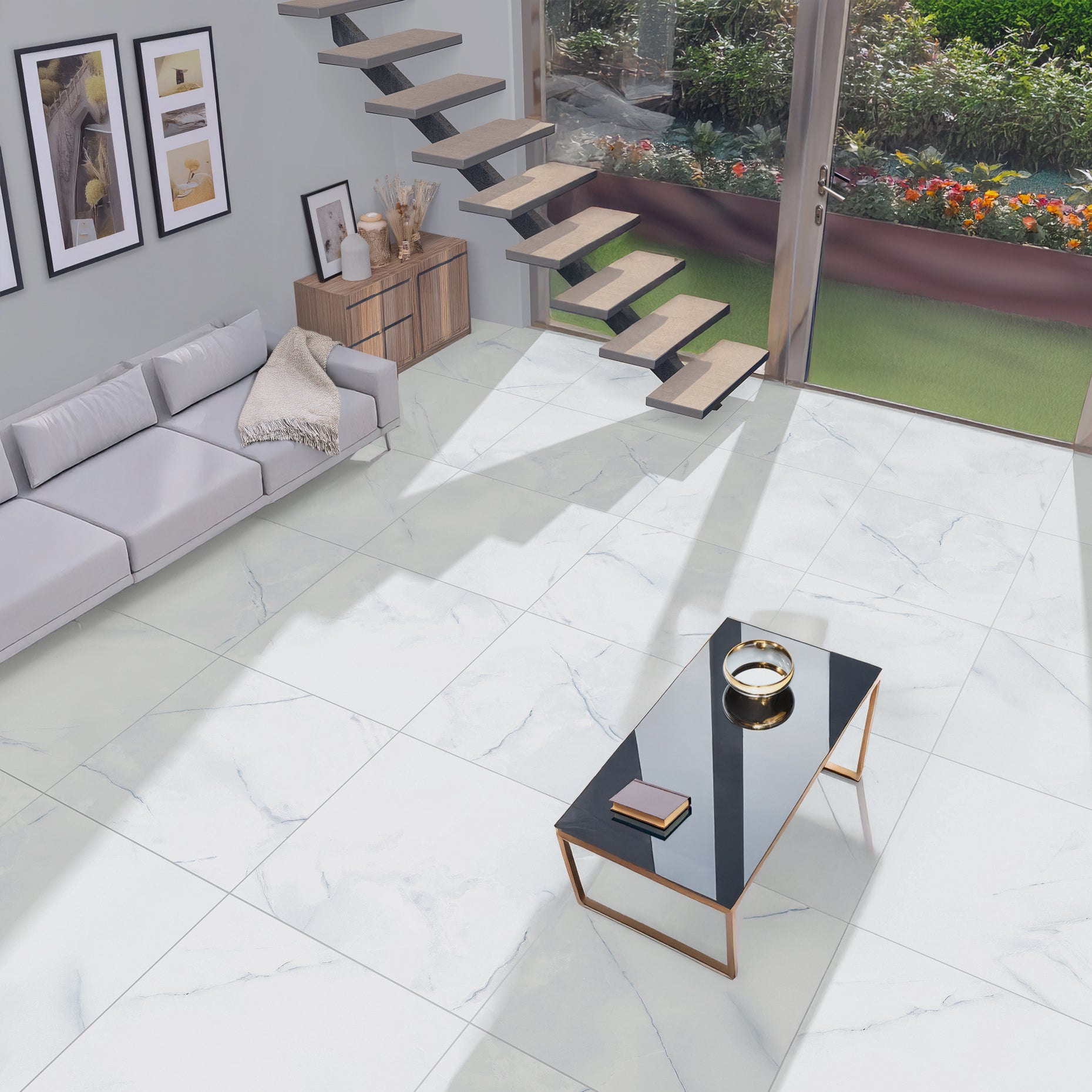 Silea Onyx Grey Matt Porcelain Rectified Tile 60x60cm