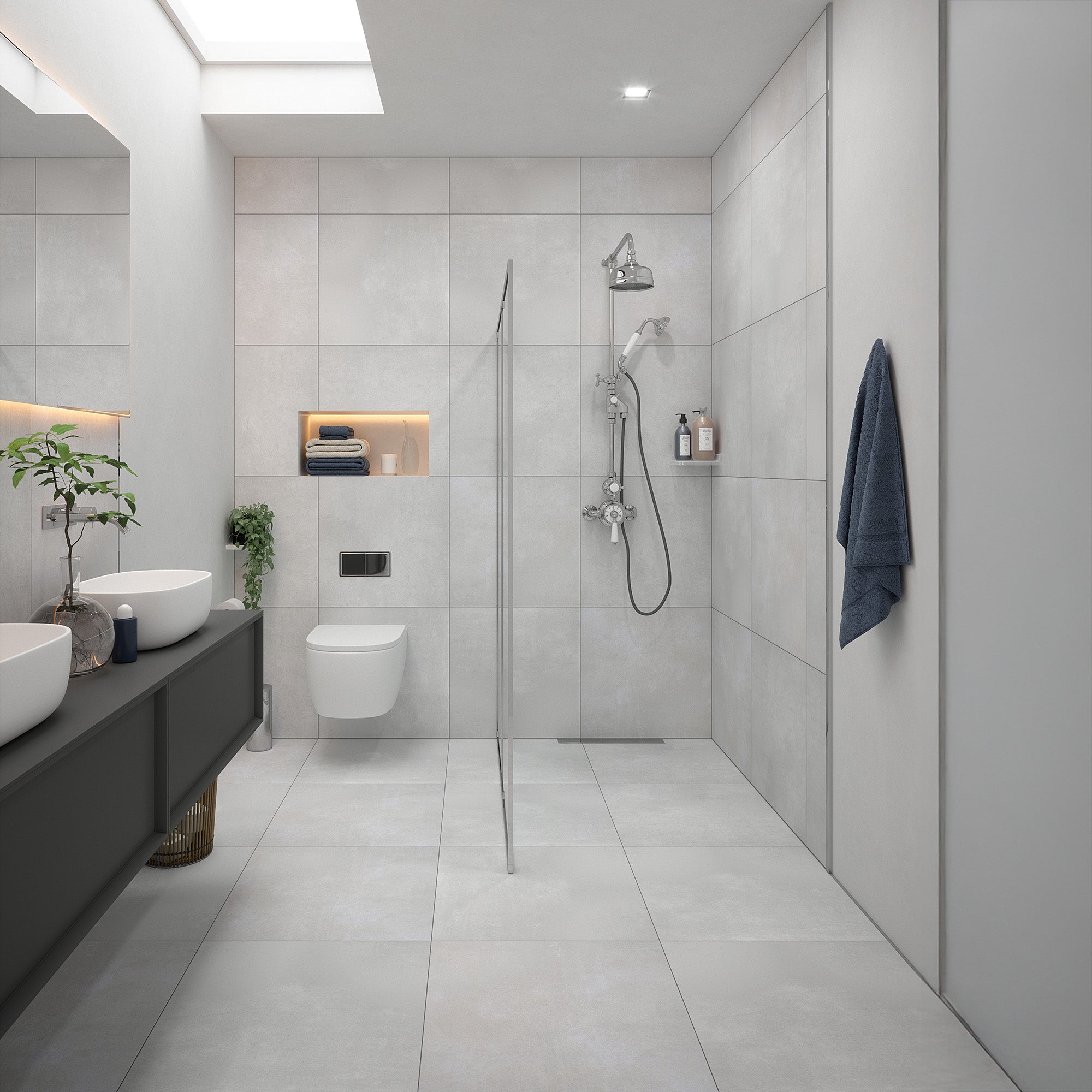 Athena Beyaz White Porcelain Slip Resistant Tile 59.8x59.8cm