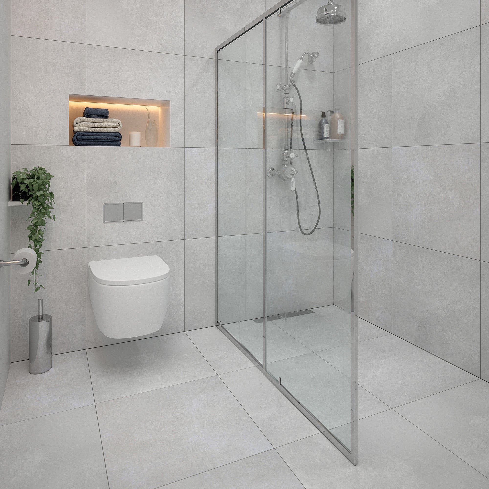 Athena Beyaz White Porcelain Slip Resistant Tile 59.8x59.8cm