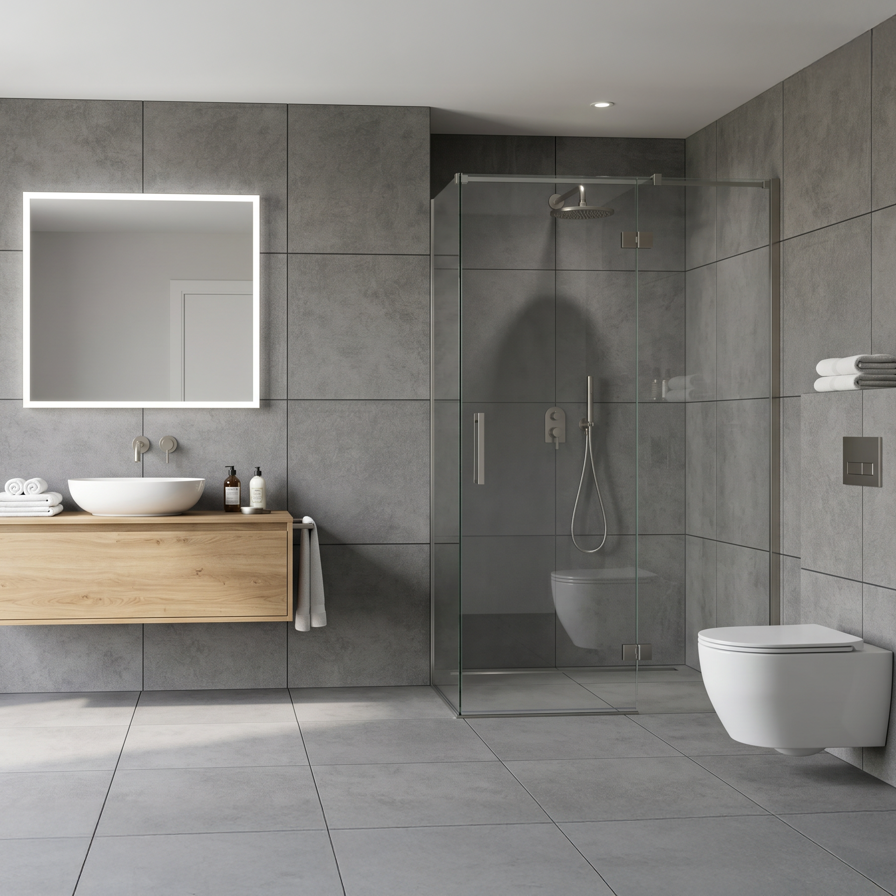 Athena Koyu Gris Porcelain Slip Resistant Tile 59.8x59.8cm