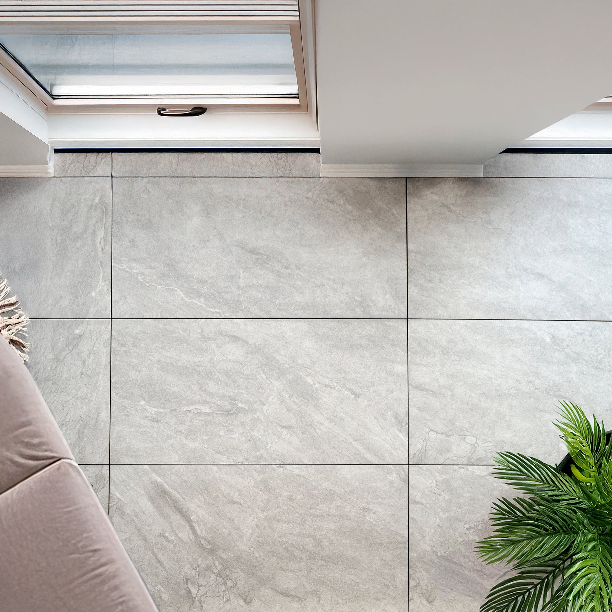 Austin Bright Grey Porcelain Slip Resistant Tile 30x60cm