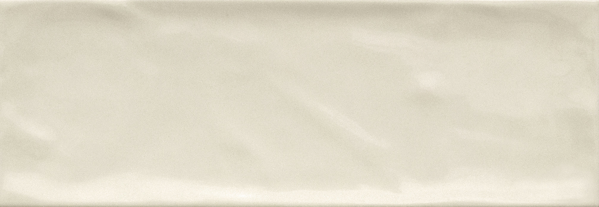 Bellagio Ivory Ceramic Gloss Brick Wall Tile 10x30cm