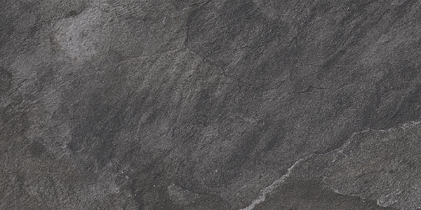 Biella Black Porcelain Textured 30x60cm