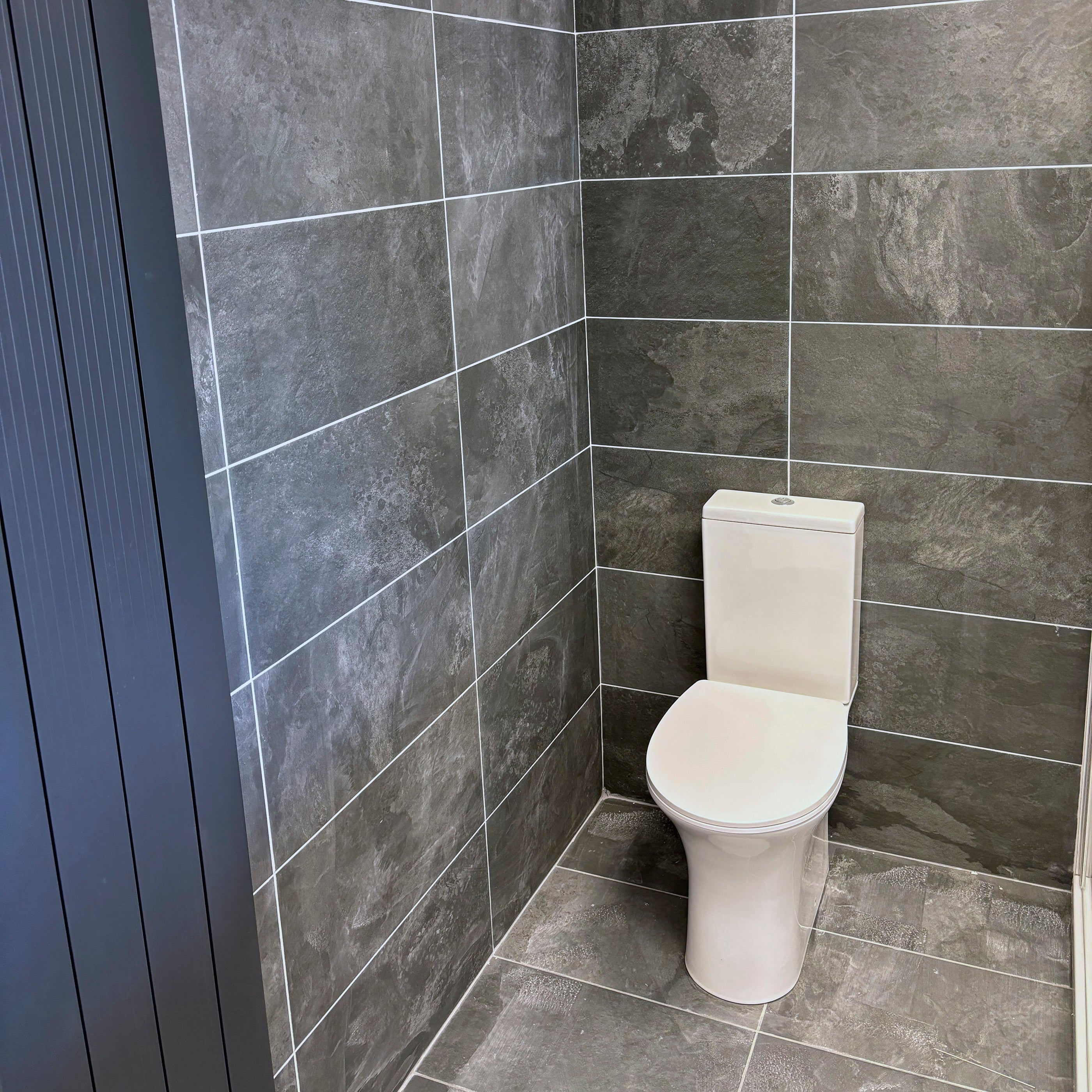 Biella Black Porcelain Textured 30x60cm