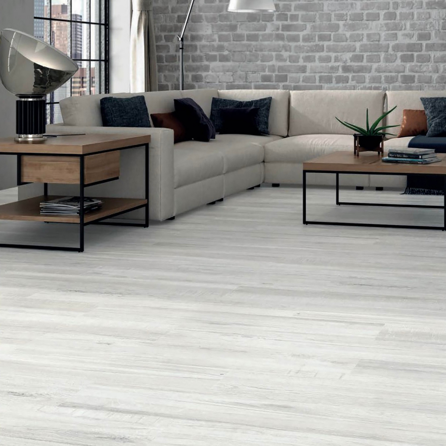 Baltimore Blanco Porcelain Wood Effect 15.3x58.9cm Anti-Slip Frost ...