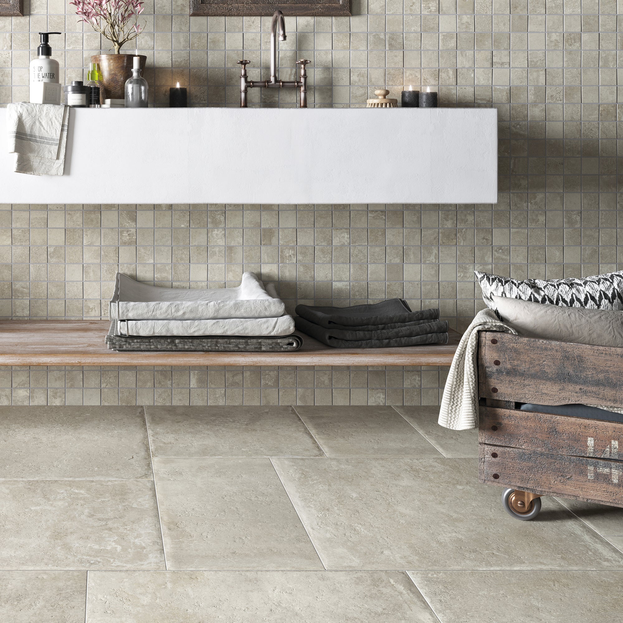 Malami Grigio Grey Porcelain Matt Modular Tile 60x60cm