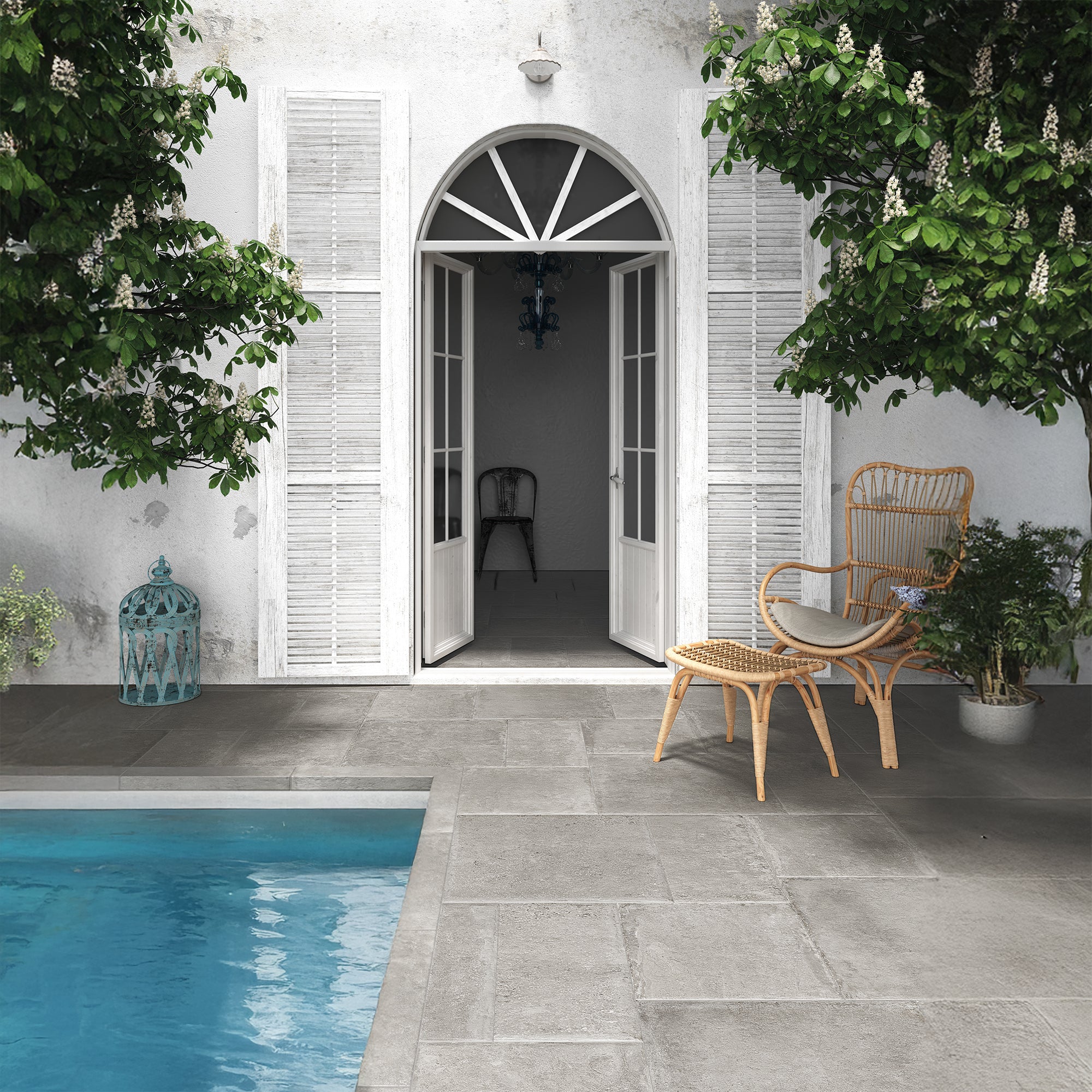 Malami Grigio Grey Porcelain Matt Modular Tile 45x45cm