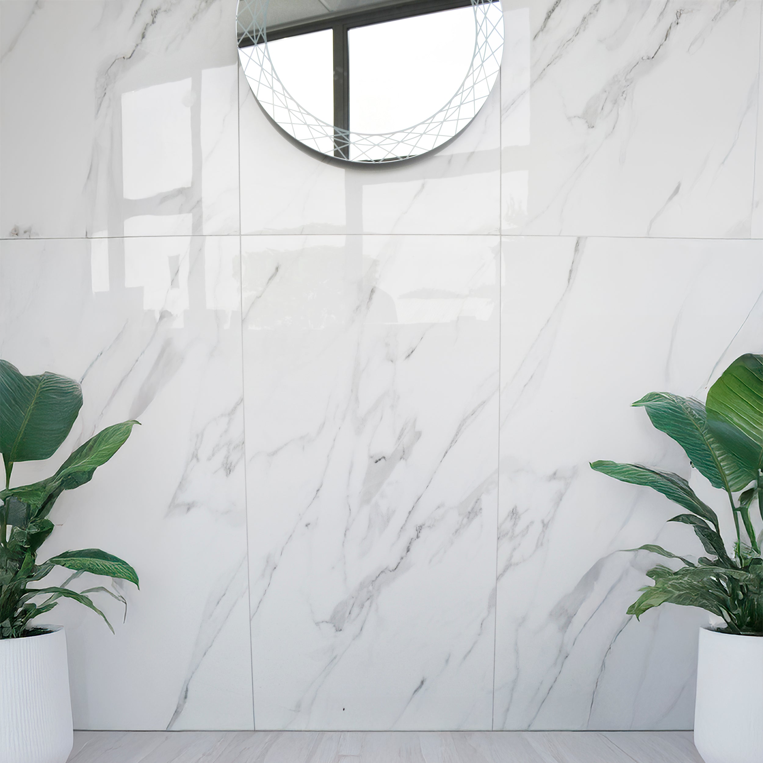 Classic Carrara White Porcelain Polished 60x120cm