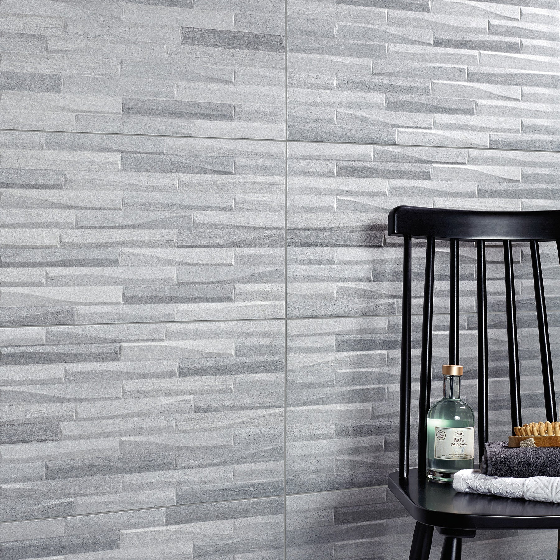 Salamanca Grey Decor Porcelain Wall Tile 31.6x60.8cm