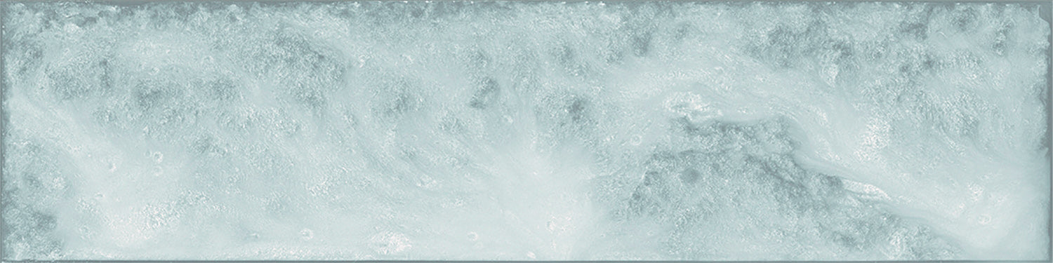 Daloa Blue Ceramic Gloss Brick Shape Wall Tile 7.5x30cm