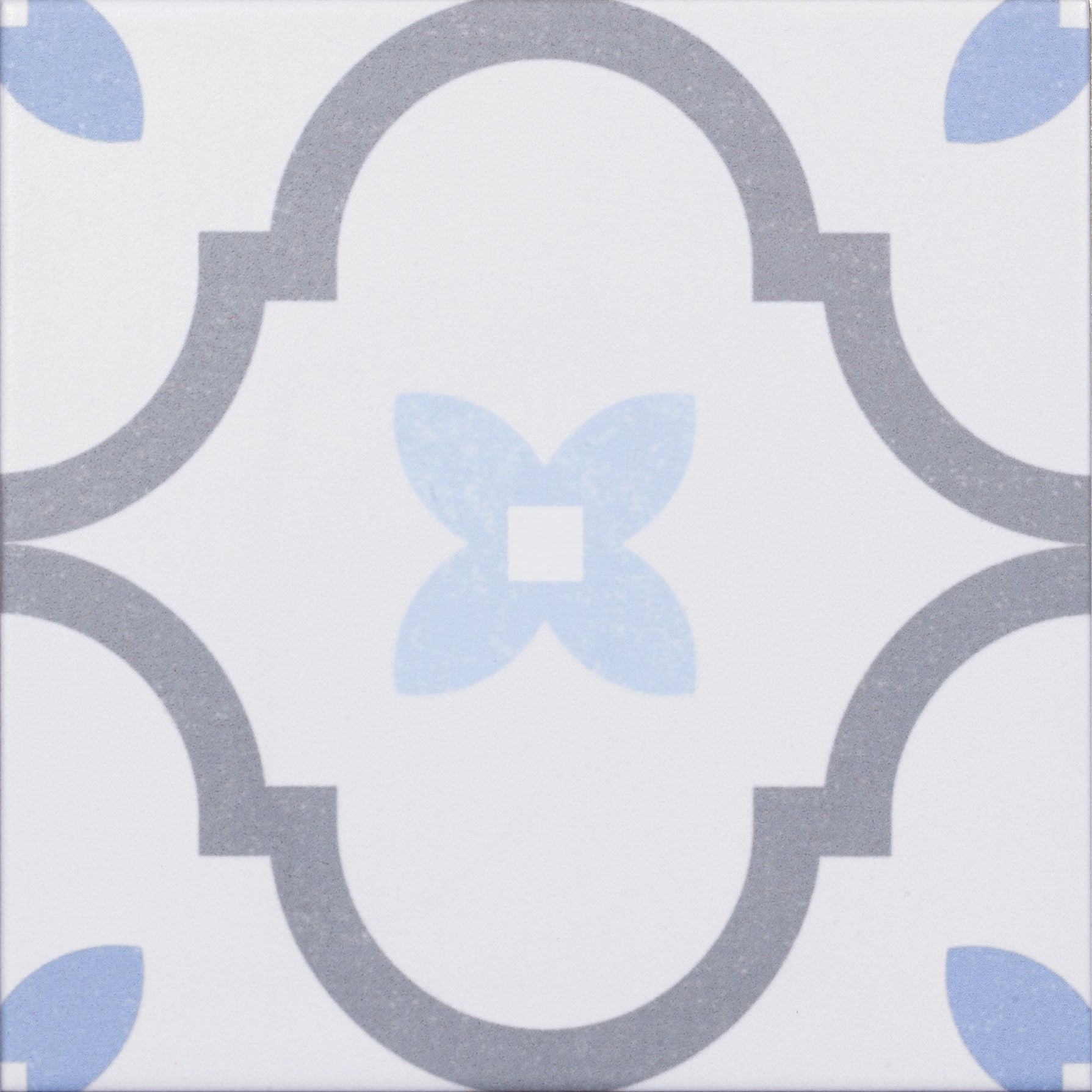 Delano Blue Mix Pattern Ceramic Slip Resistant Tile 20x20cm
