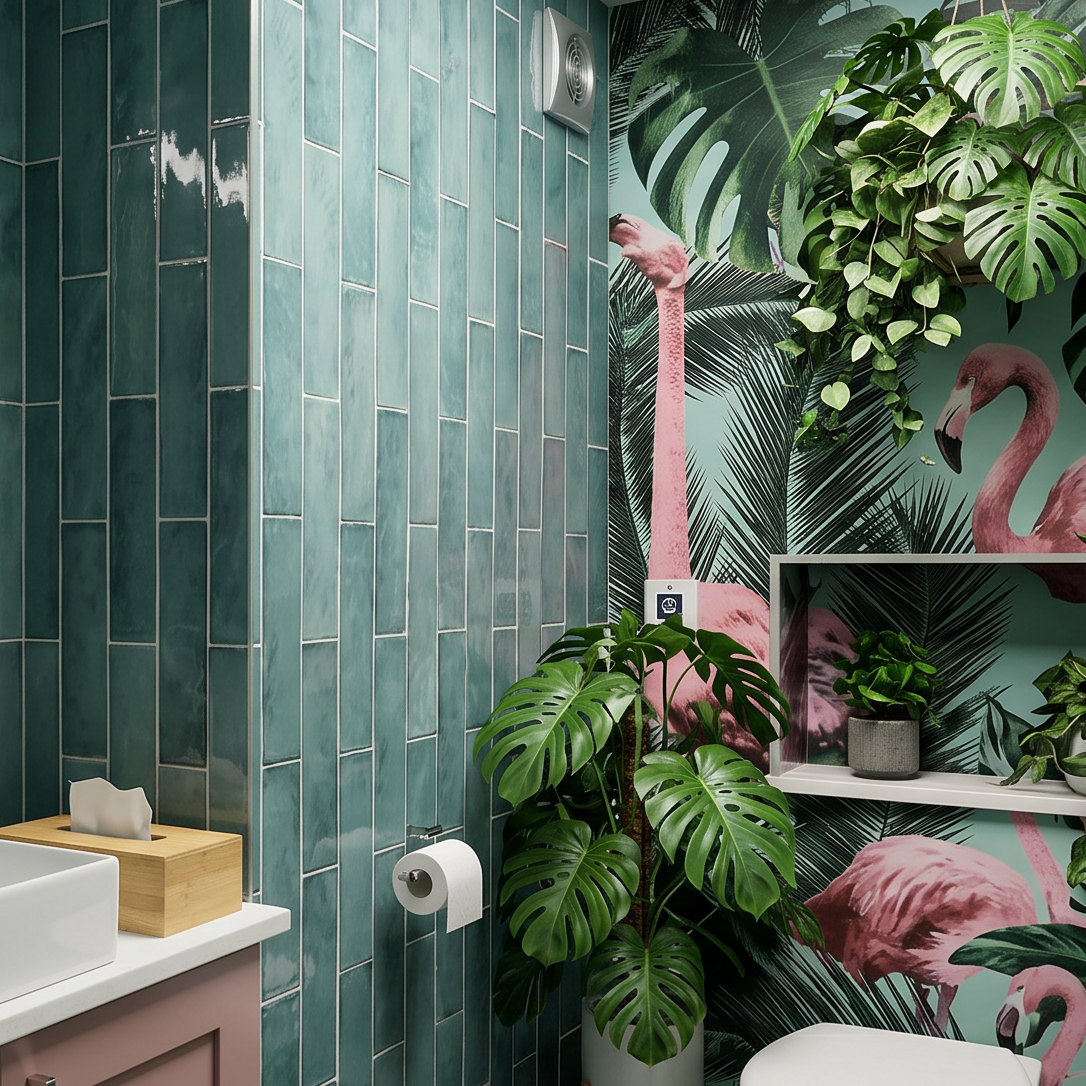 Daloa Emerald Green Ceramic Gloss Brick Wall Tile 7.5x30cm