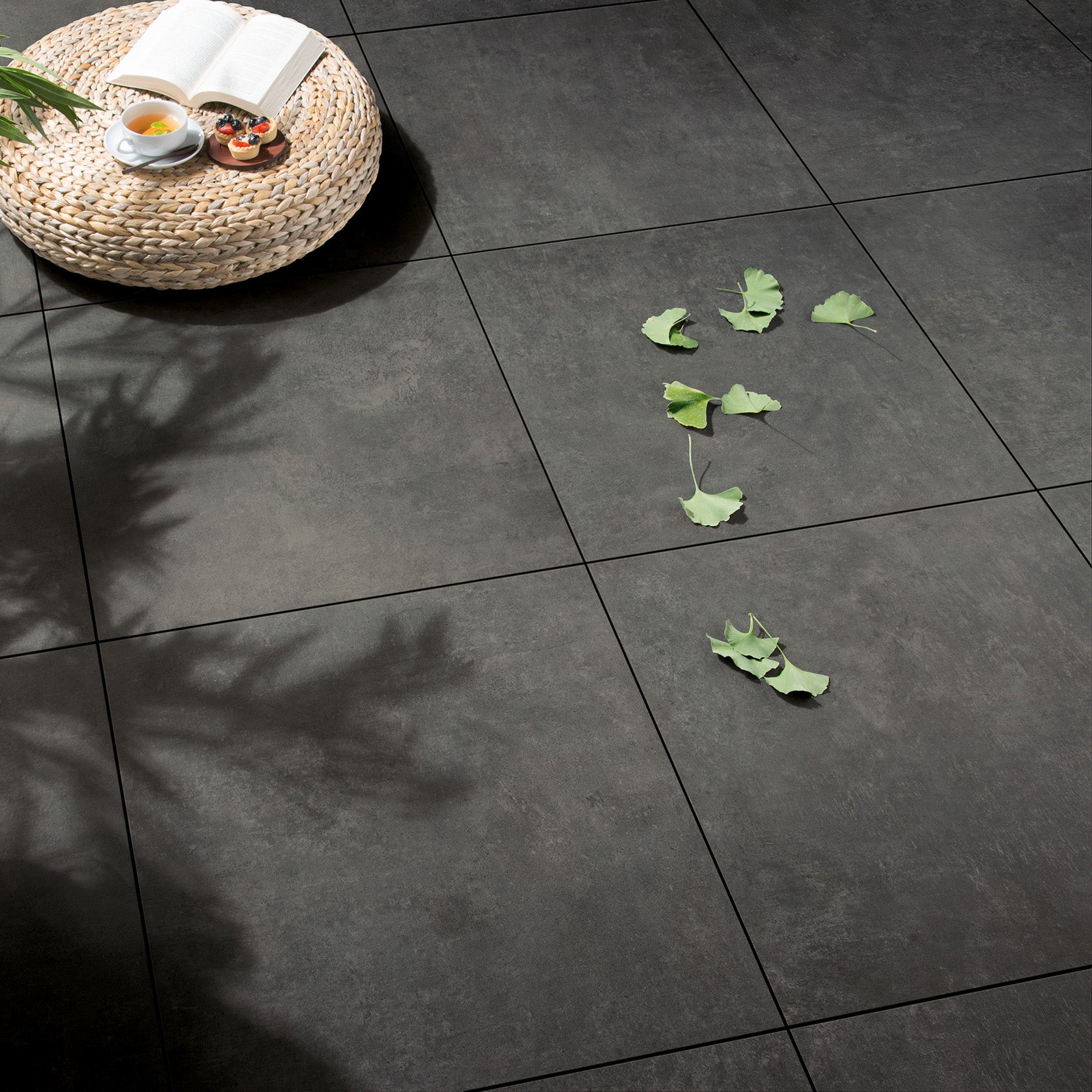Ecuador Fumo Black Large Format Porcelain Matt 80.2x80.2cm