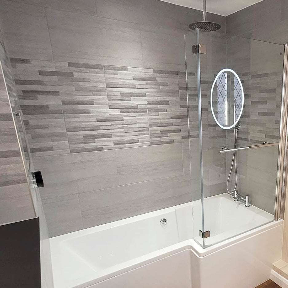 Salamanca Grey Decor Porcelain Wall Tile 31.6x60.8cm