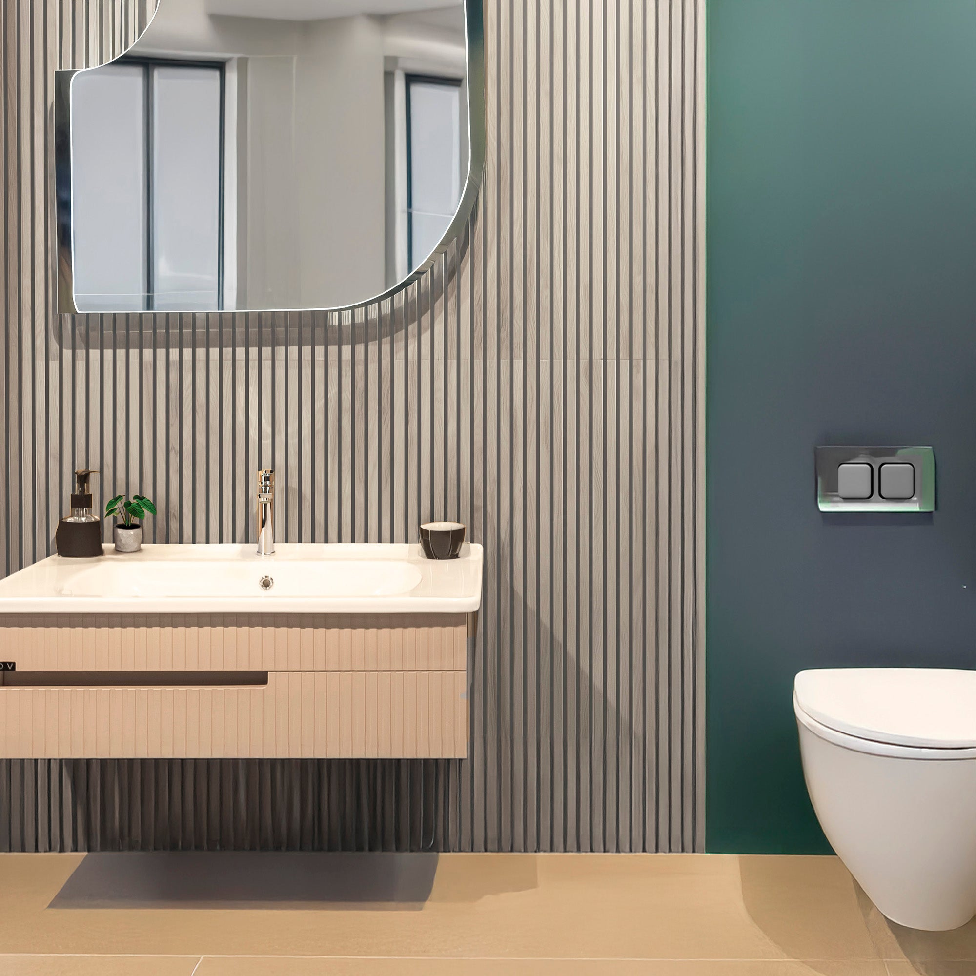 Satriano Grey Dark Lines Porcelain Wall Tile 60x120cm