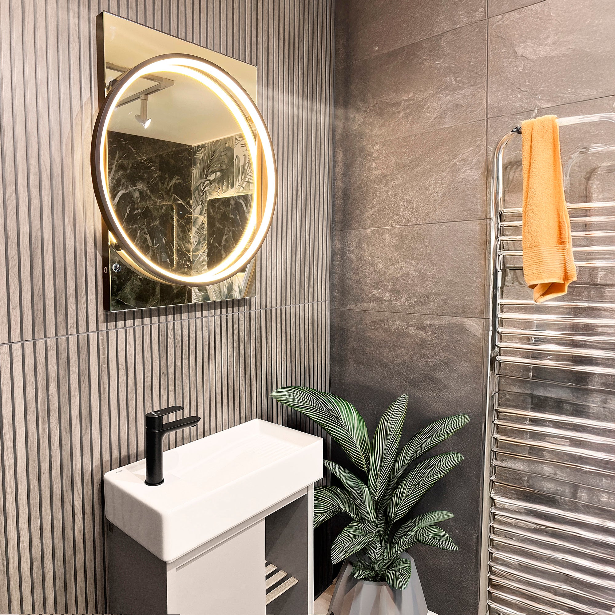 Satriano Grey Dark Lines Porcelain Wall Tile 60x120cm