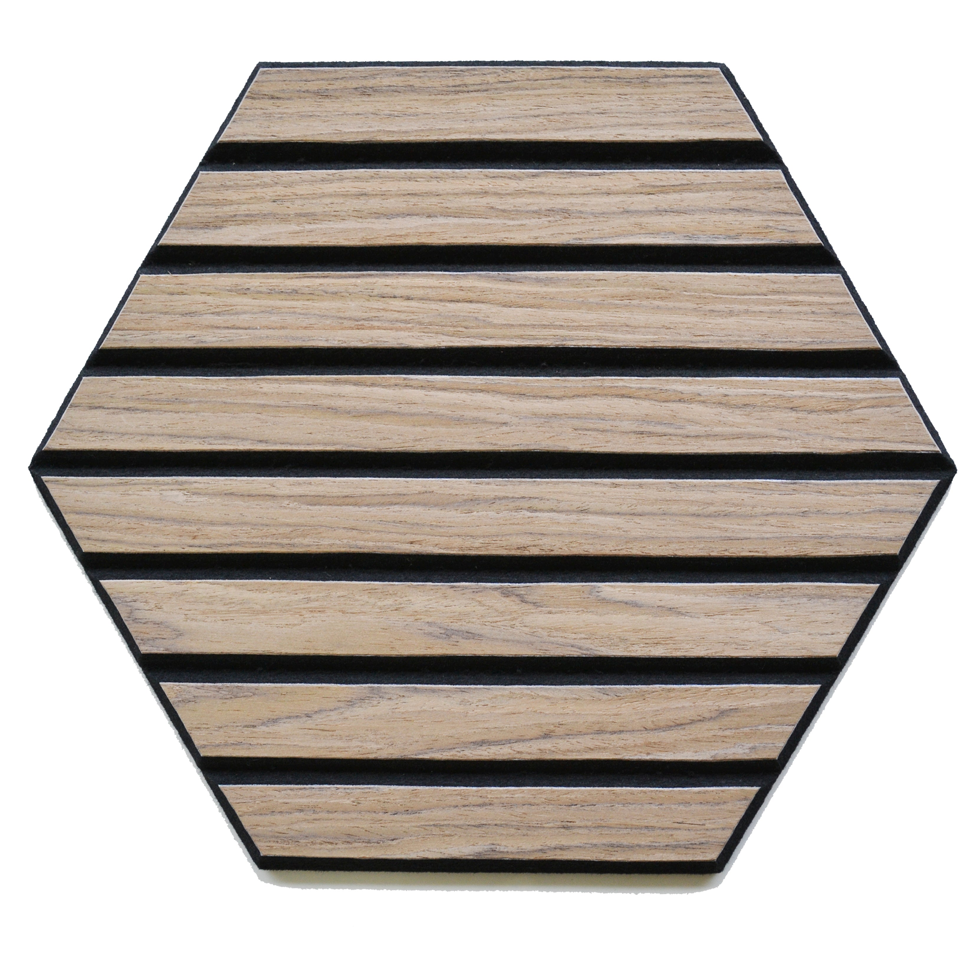 Walnut Self-Adhesive Acoustic Hexagons 26x30cm (Box of 5)