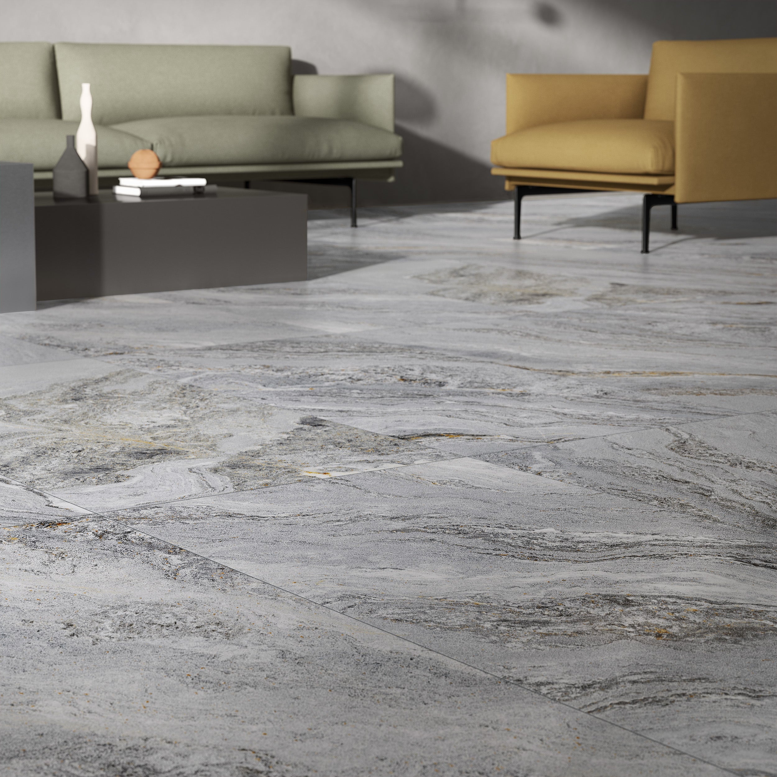 Santa Ana Quartz Effect Grey Porcelain Matt 60x119.8cm