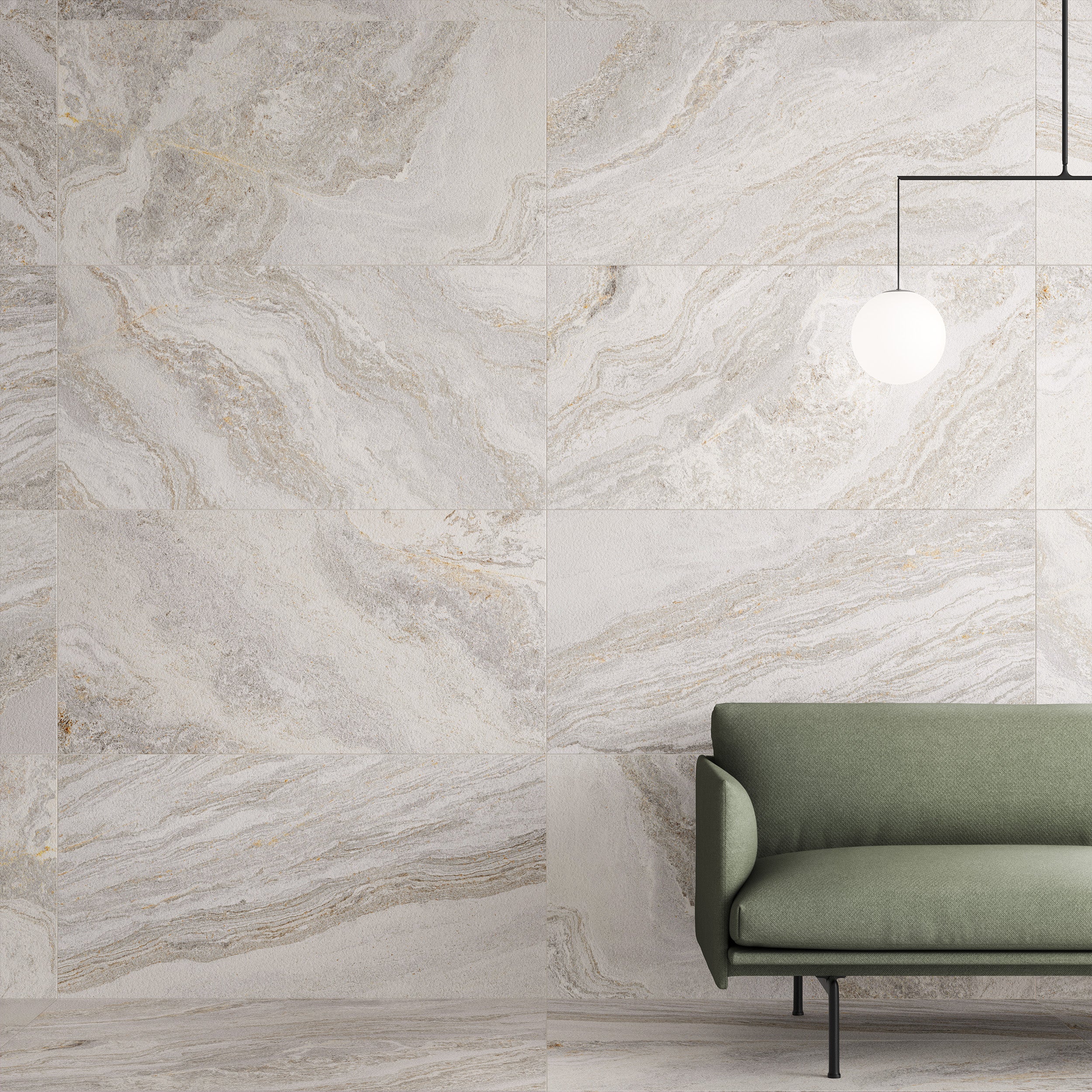 Santa Ana Quartz Effect White Porcelain Matt 60x119.8cm