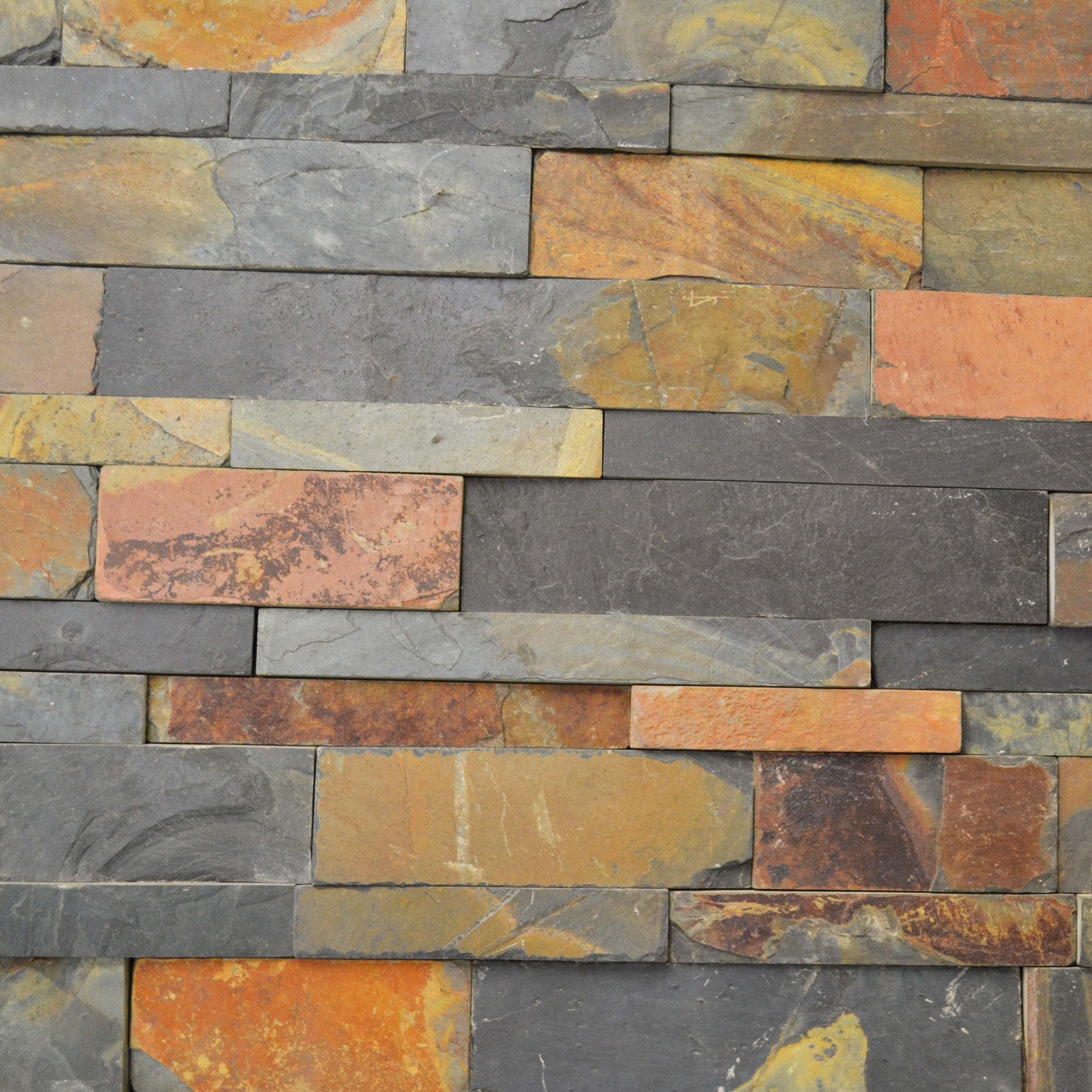 Scapestone Indian Glory Slate Split Face Wall Cladding 15x60cm