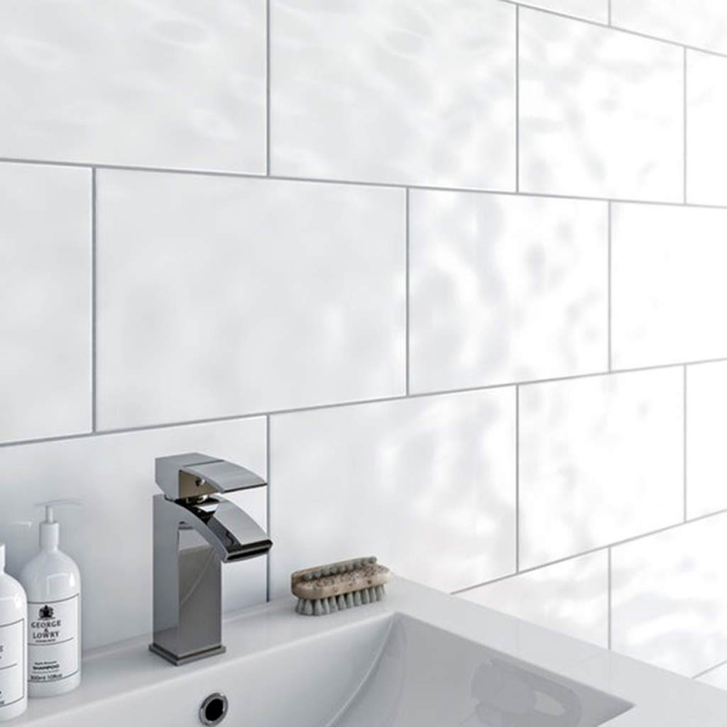 Bumpy Tiles Keystone Bumpy White Ceramic Gloss Wall Tiles for Kitchens & Bathrooms ...