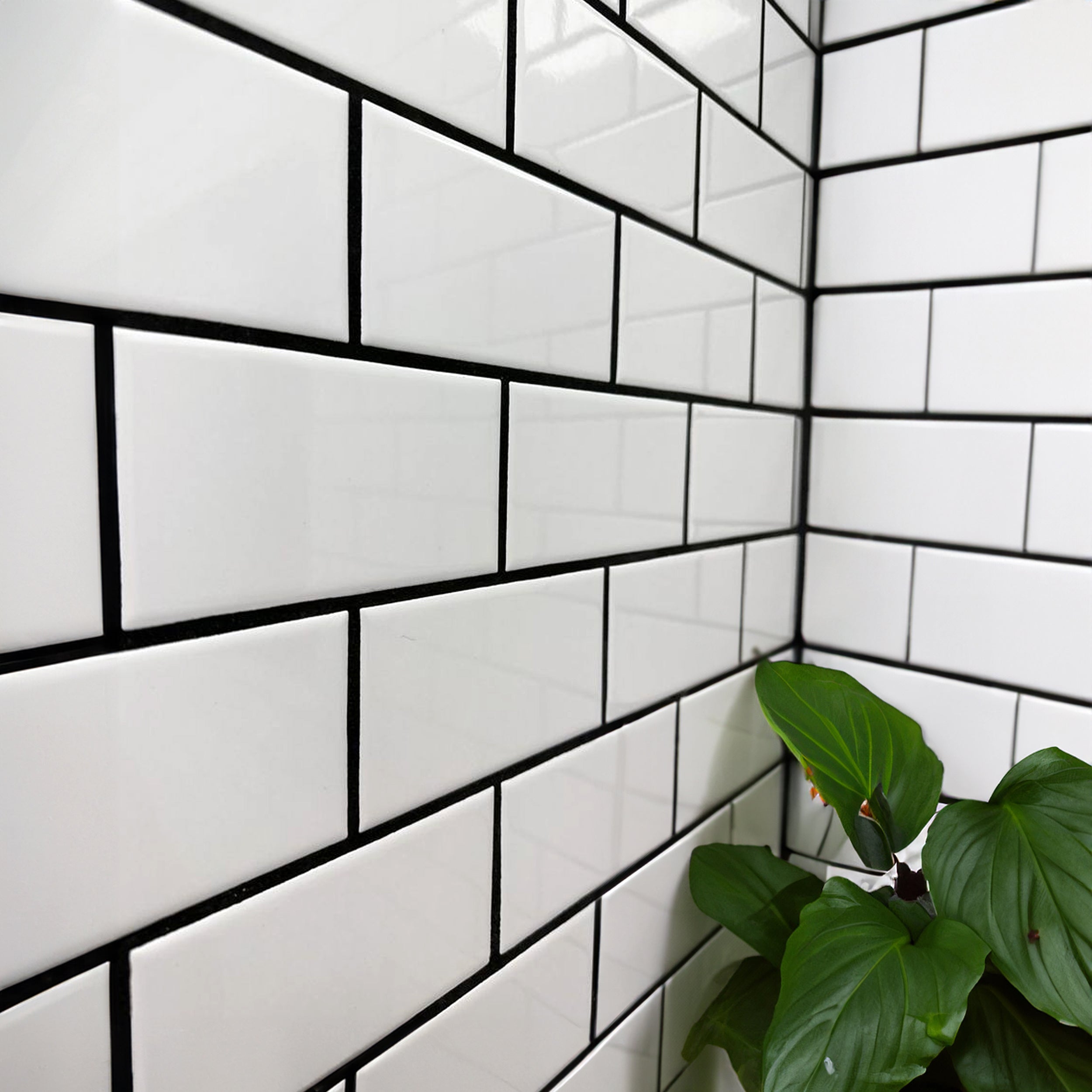 liso gloss white brick shape ceramic wall tile