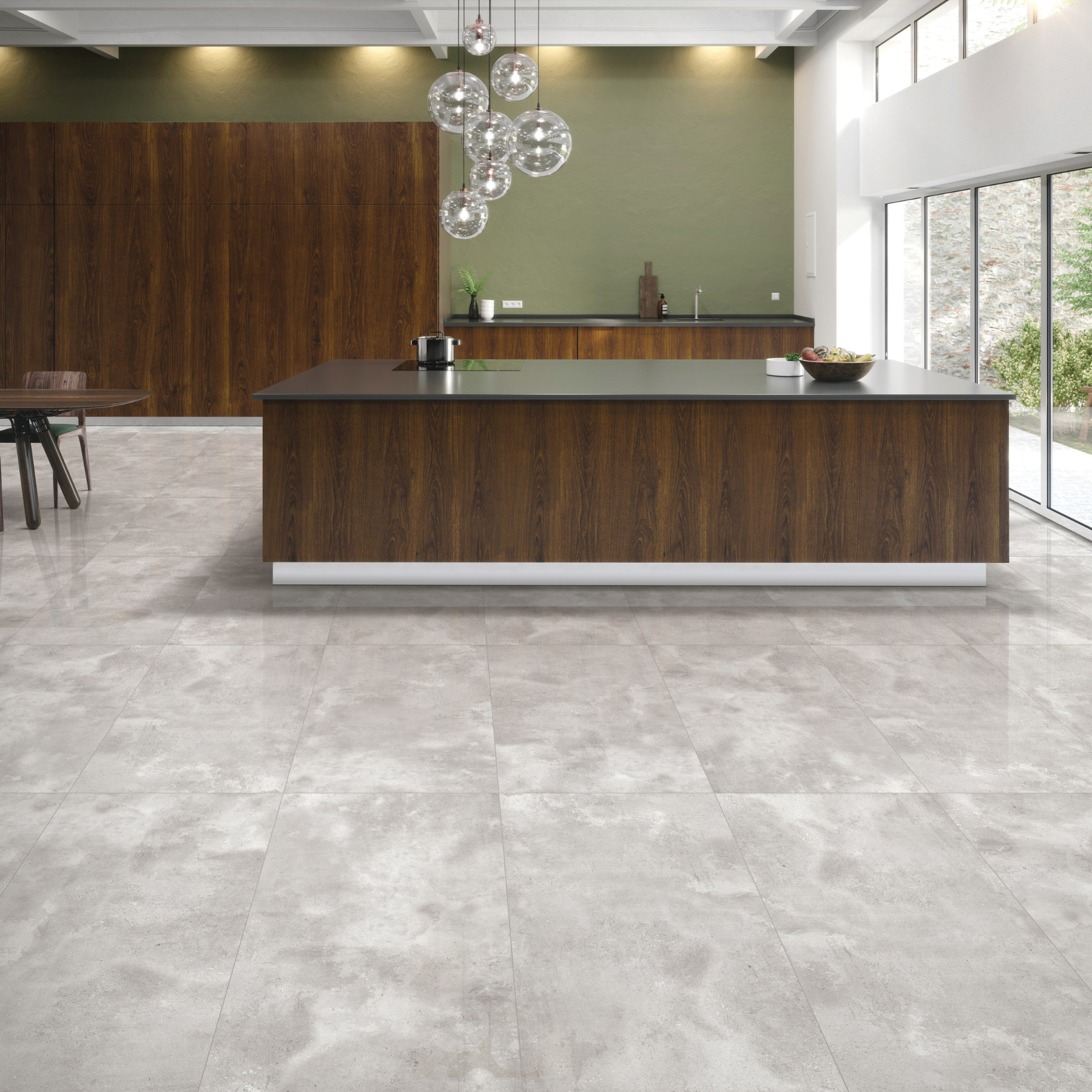 Luxor Grey Porcelain Polished 60x120cm