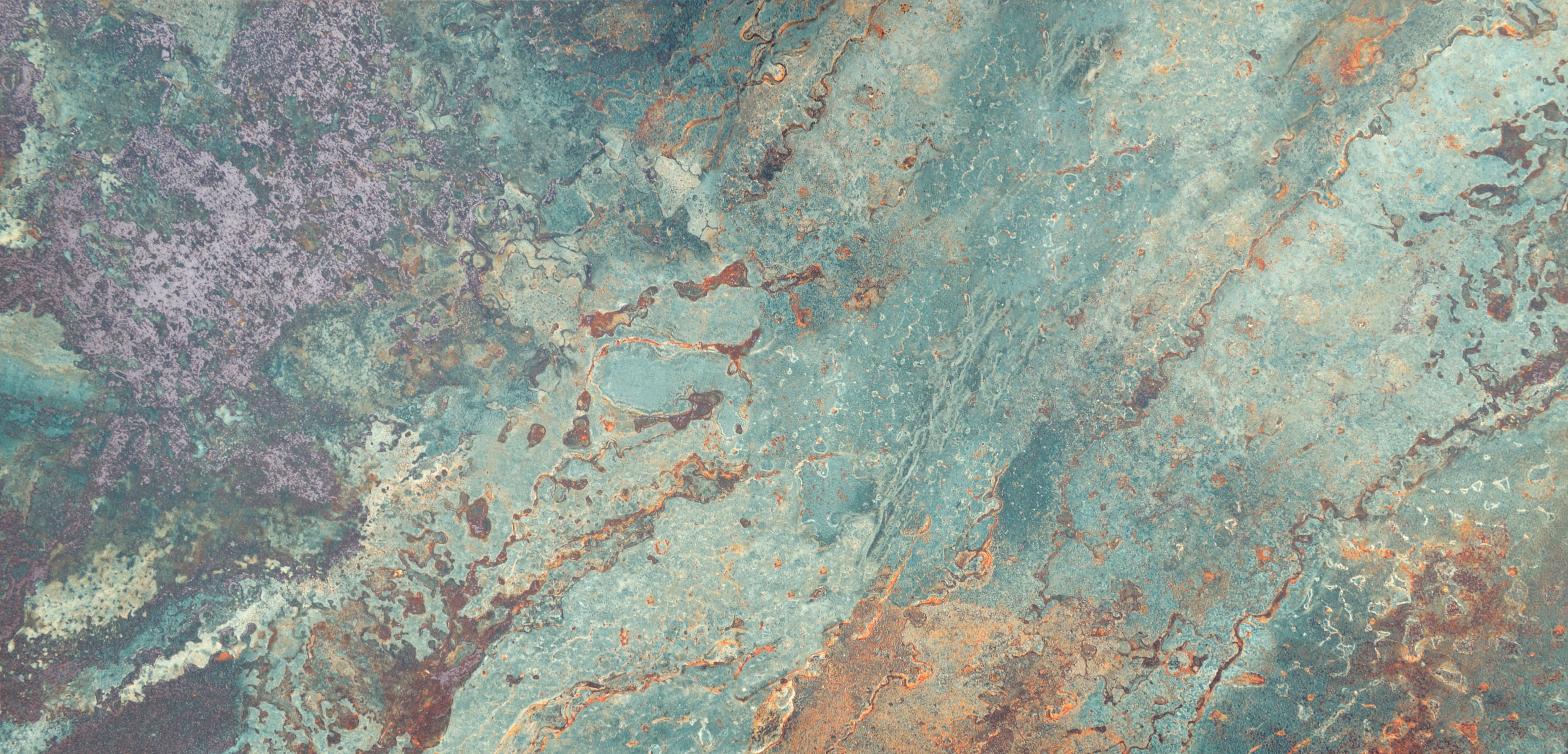 Modesto Blue Green Patina Effect Porcelain Tile 60x120cm