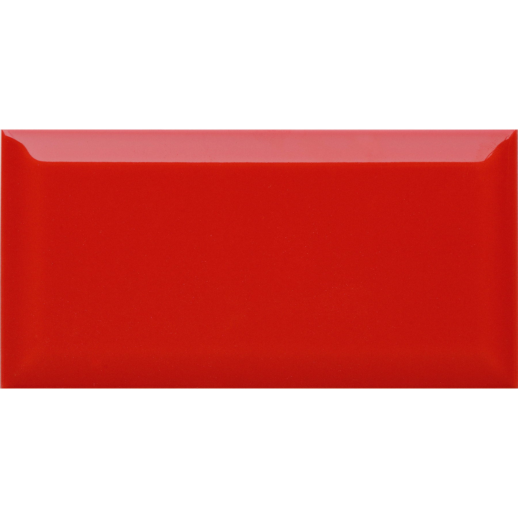 Metro Pillarbox Red Ceramic Gloss 10x20cm