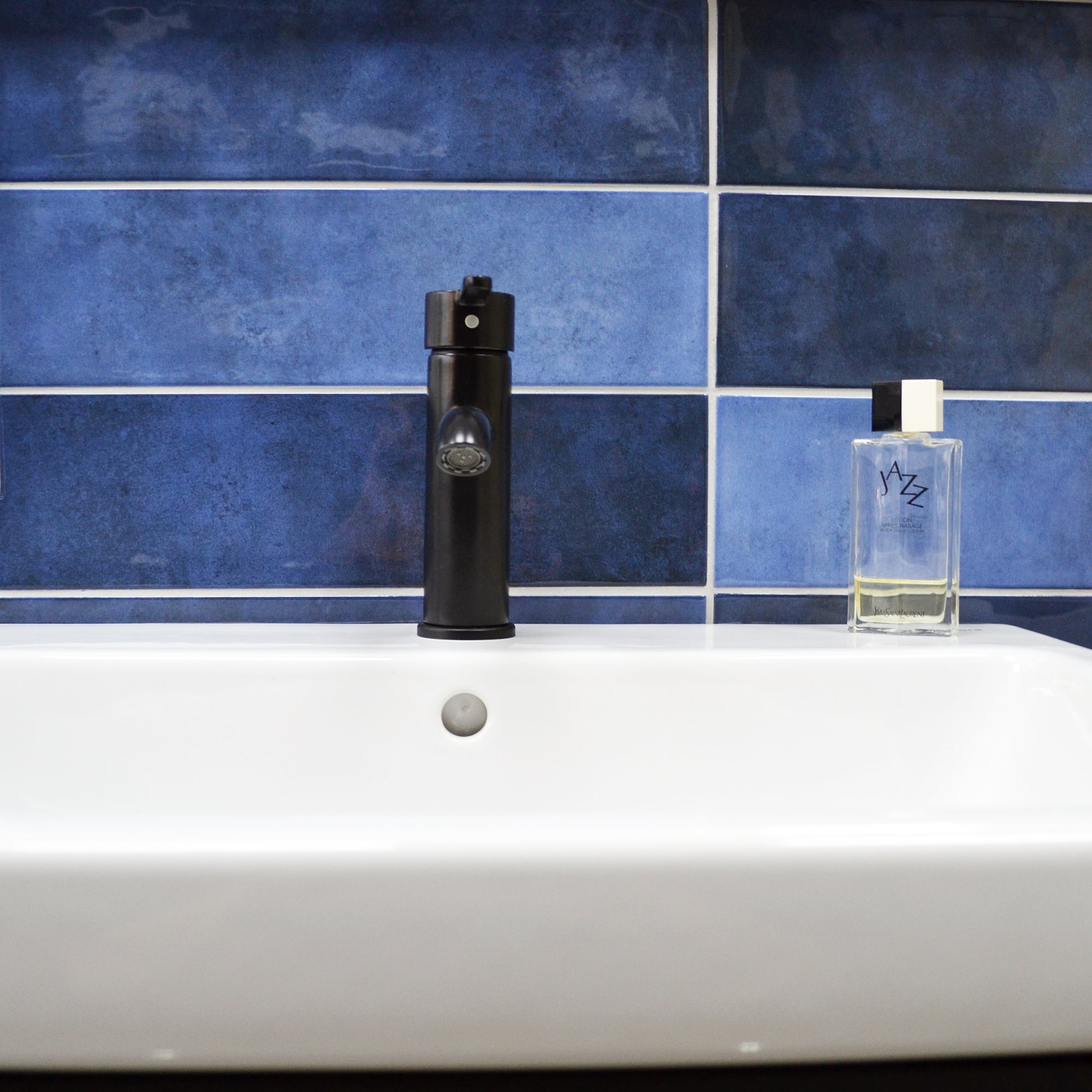 Orbetello Azul Blue Ceramic Gloss Wall Tile 10.7x53cm