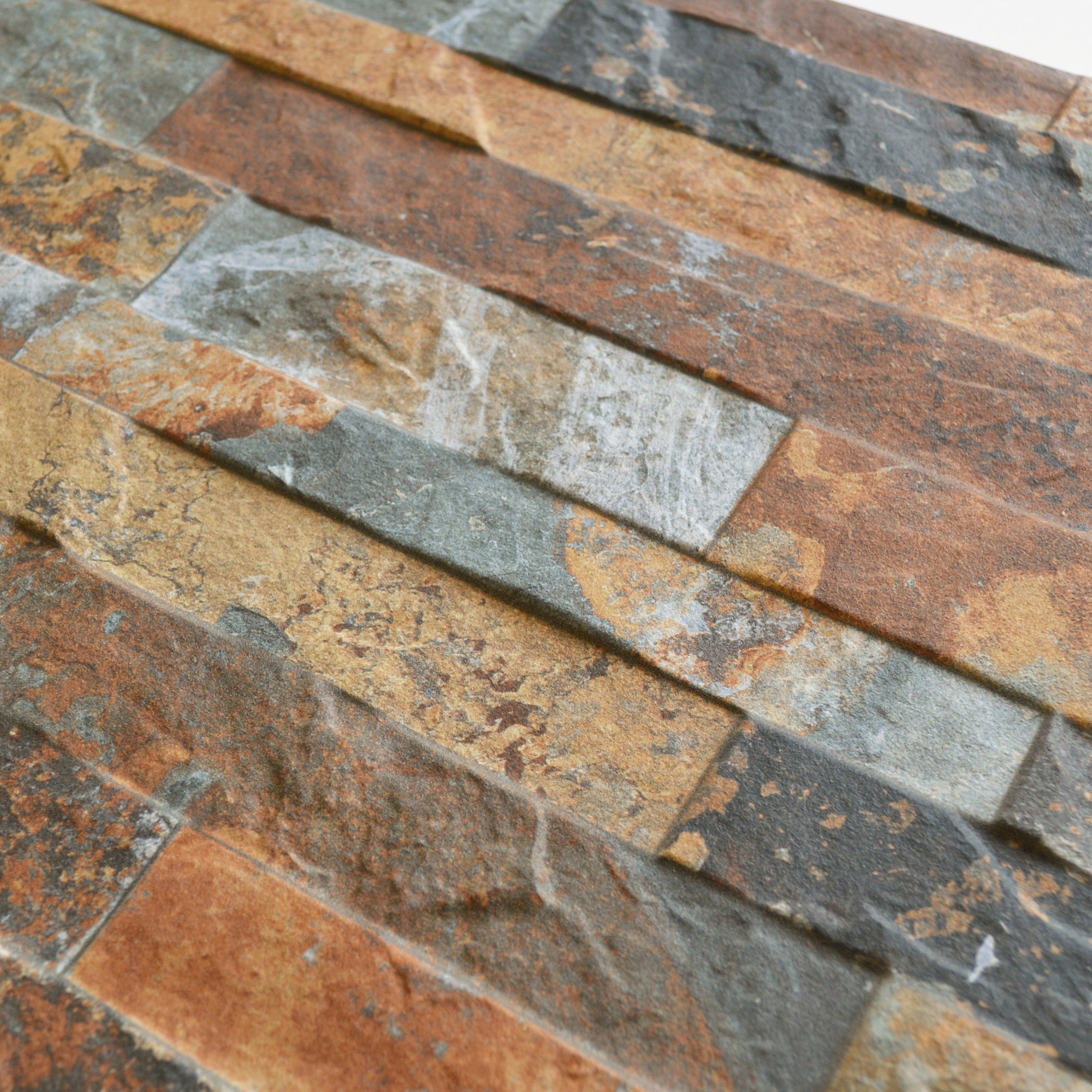 Split-Face Oxido Rust Porcelain Textured Wall Tile 30x60cm