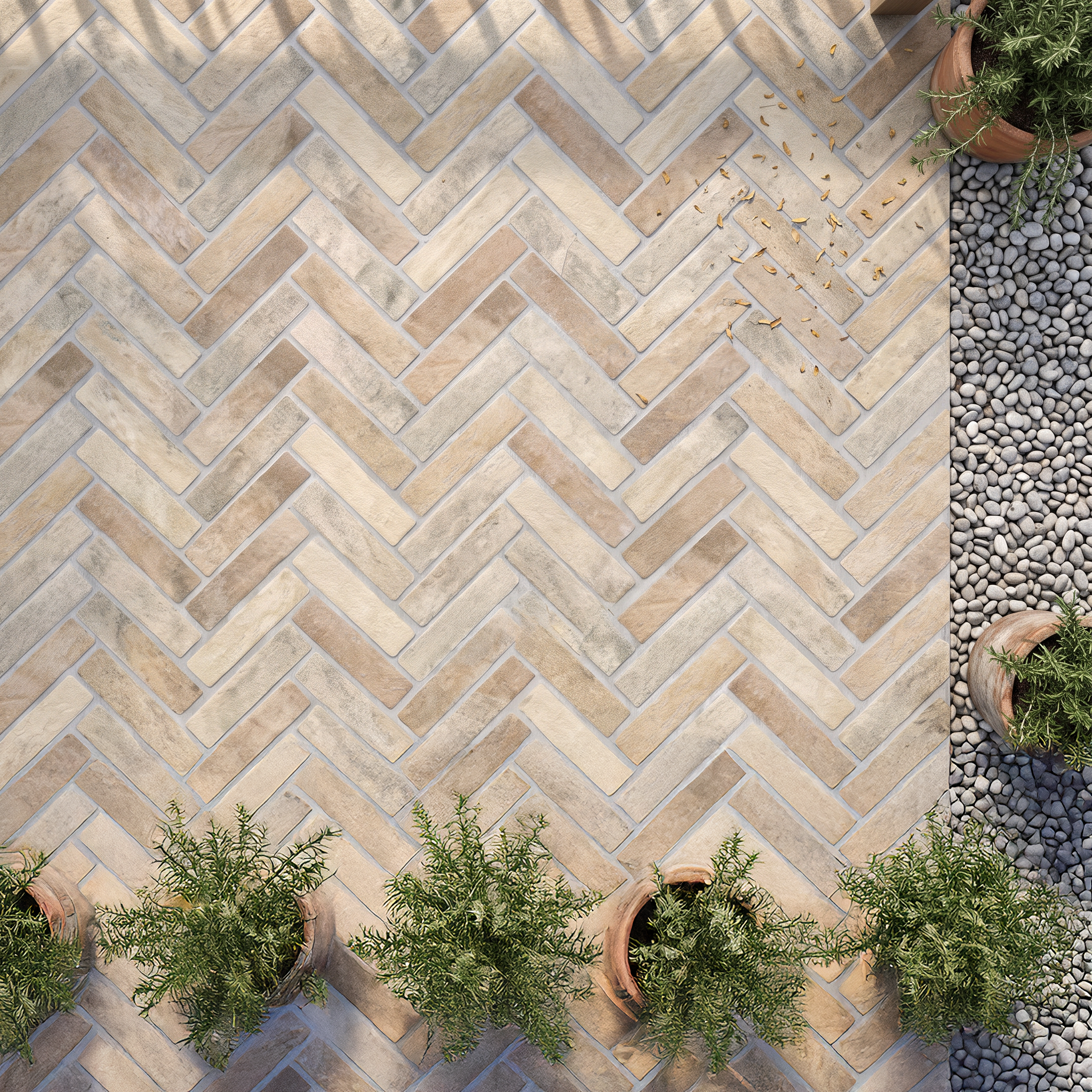 Portland Cream Textured Porcelain Tile Brick Slips 6x25cm