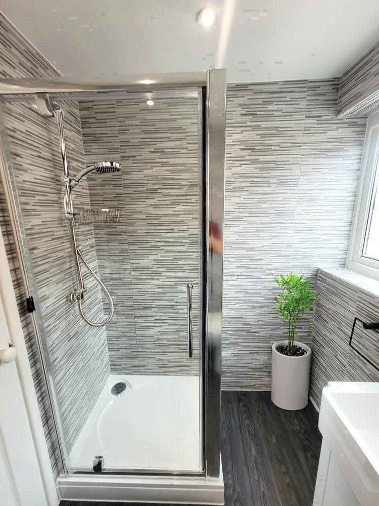 Que Cendra Linear Pattern Decor Ceramic Wall Tile 20x60cm