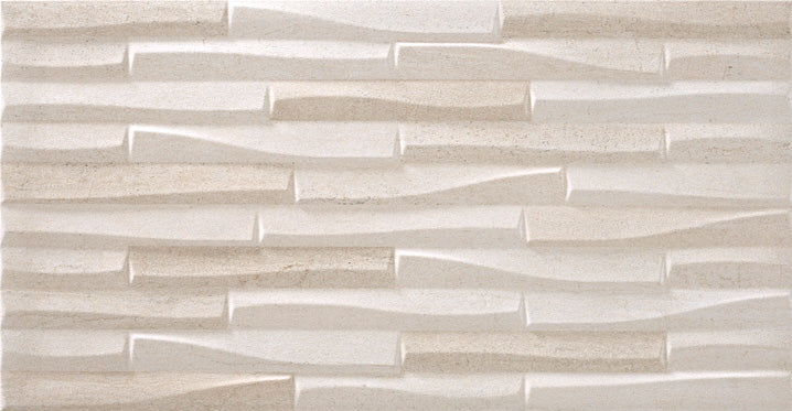 Salamanca Ivory Decor Porcelain Wall Tile 31.6x60.8cm